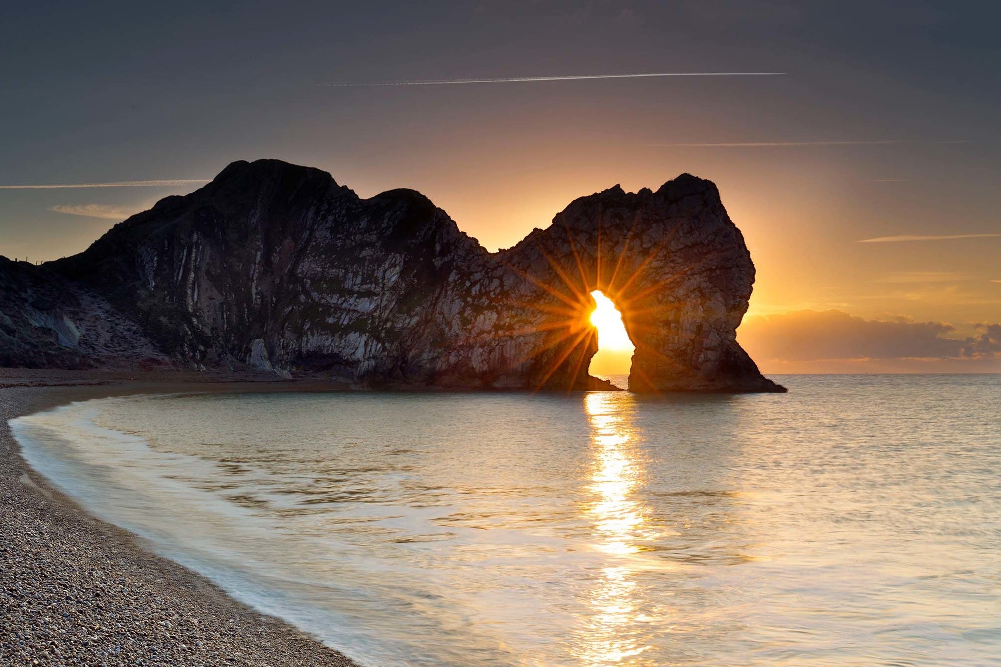 Durdle Door at Sunrise in Dorset