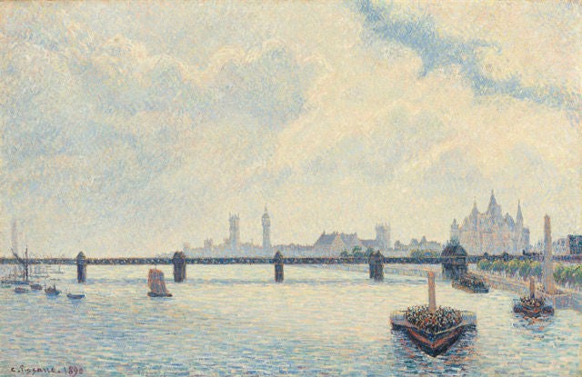 Camille Pissarro, ‘Charing Cross Bridge’, 1890 (National Gallery of Art, Washington DC)