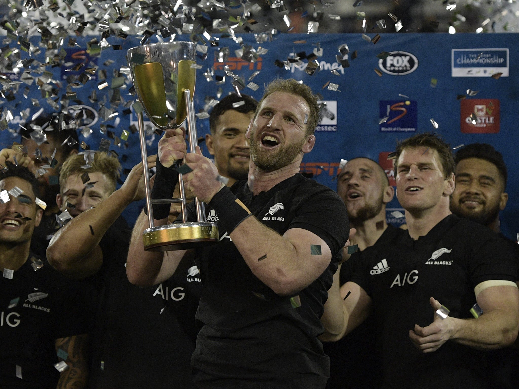 New Zealand won all six matches to lift the Rugby Championship