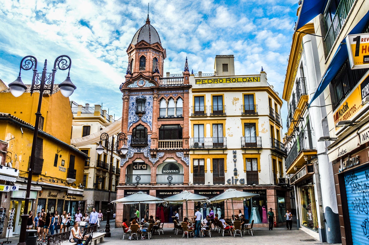 Seville boasts many delightful plazas packed with tapas joints