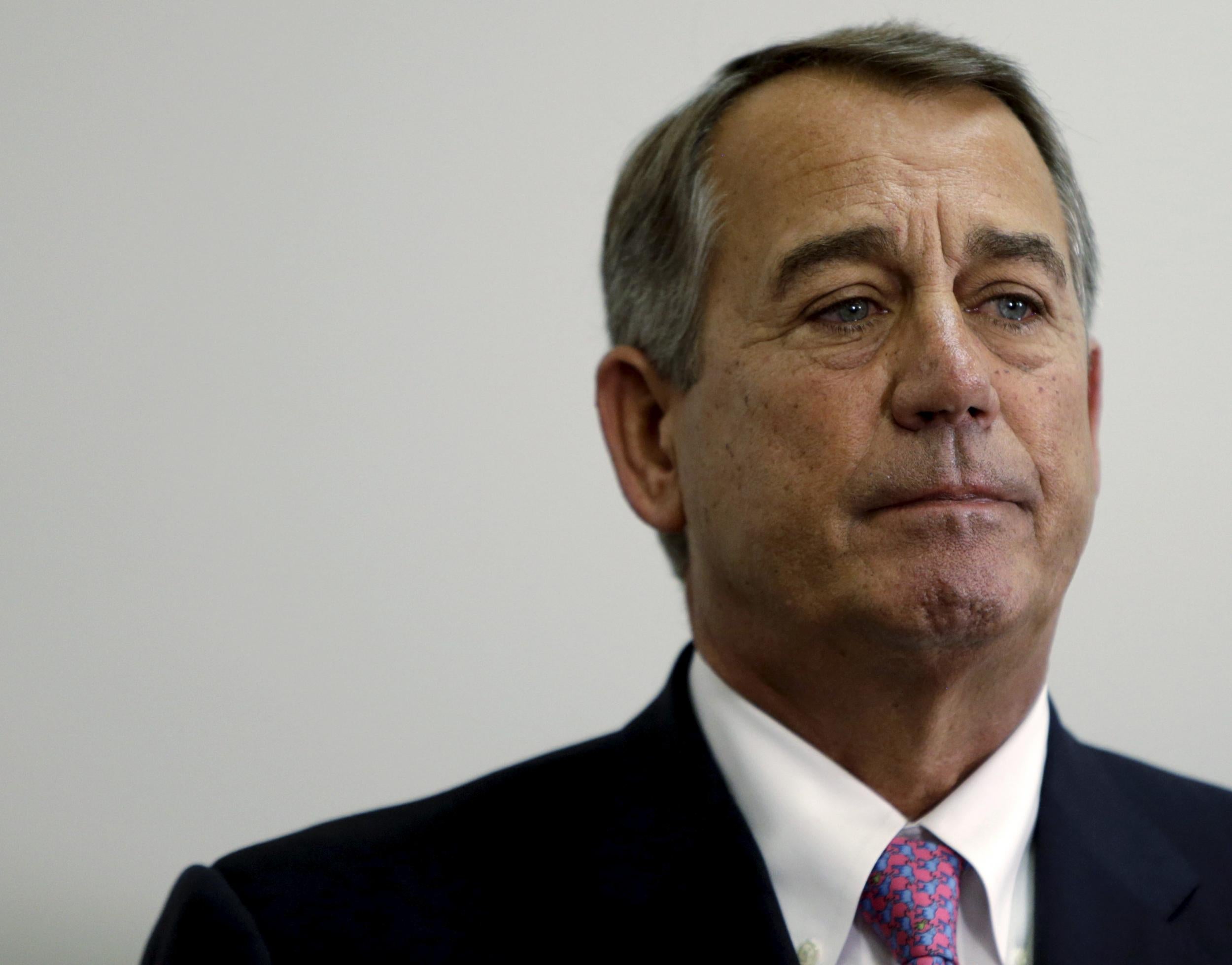 Former Speaker of the House John Boehner in Washington on October 27, 2015