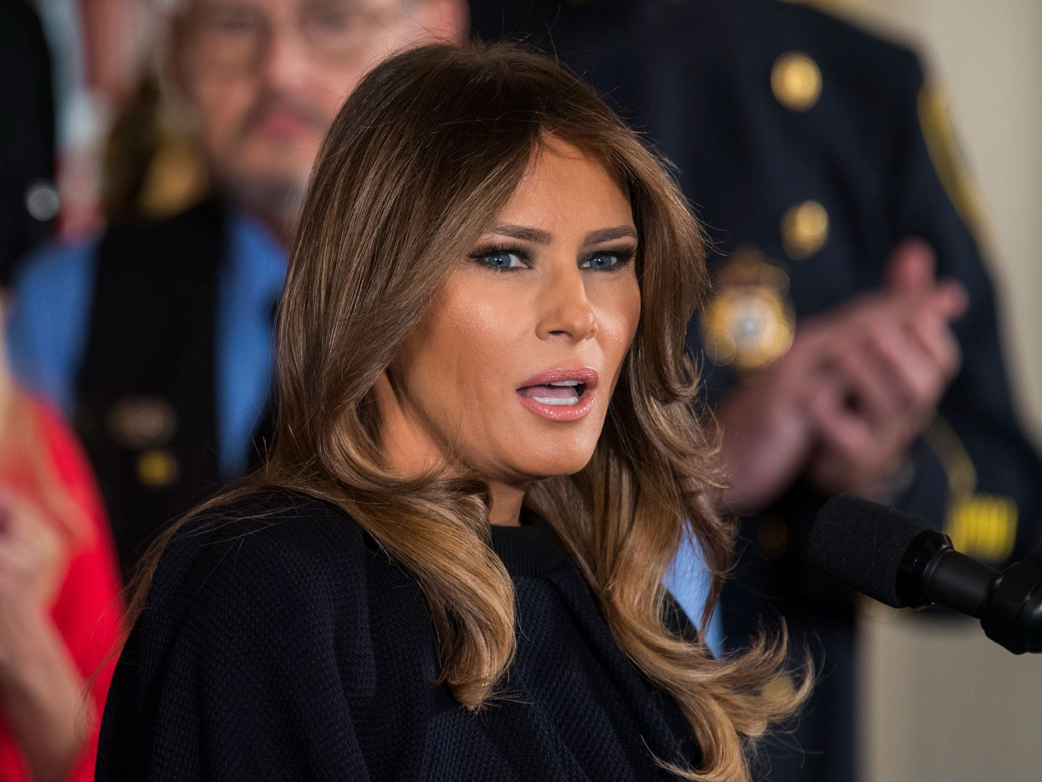 US First Lady Melania Trump said her thoughts and prayers were with the victims