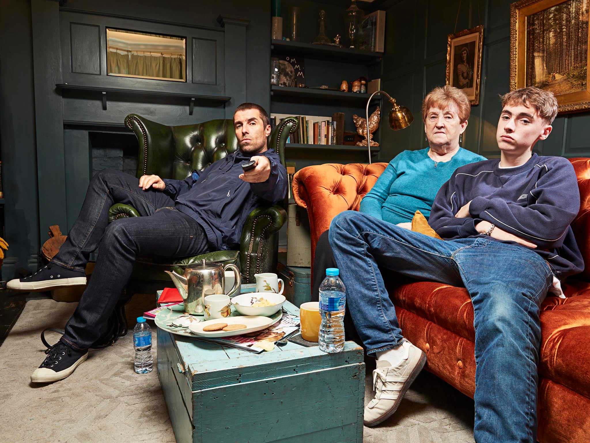 Liam Gallagher, mum Peggy and son Gene on Celebrity Gogglebox