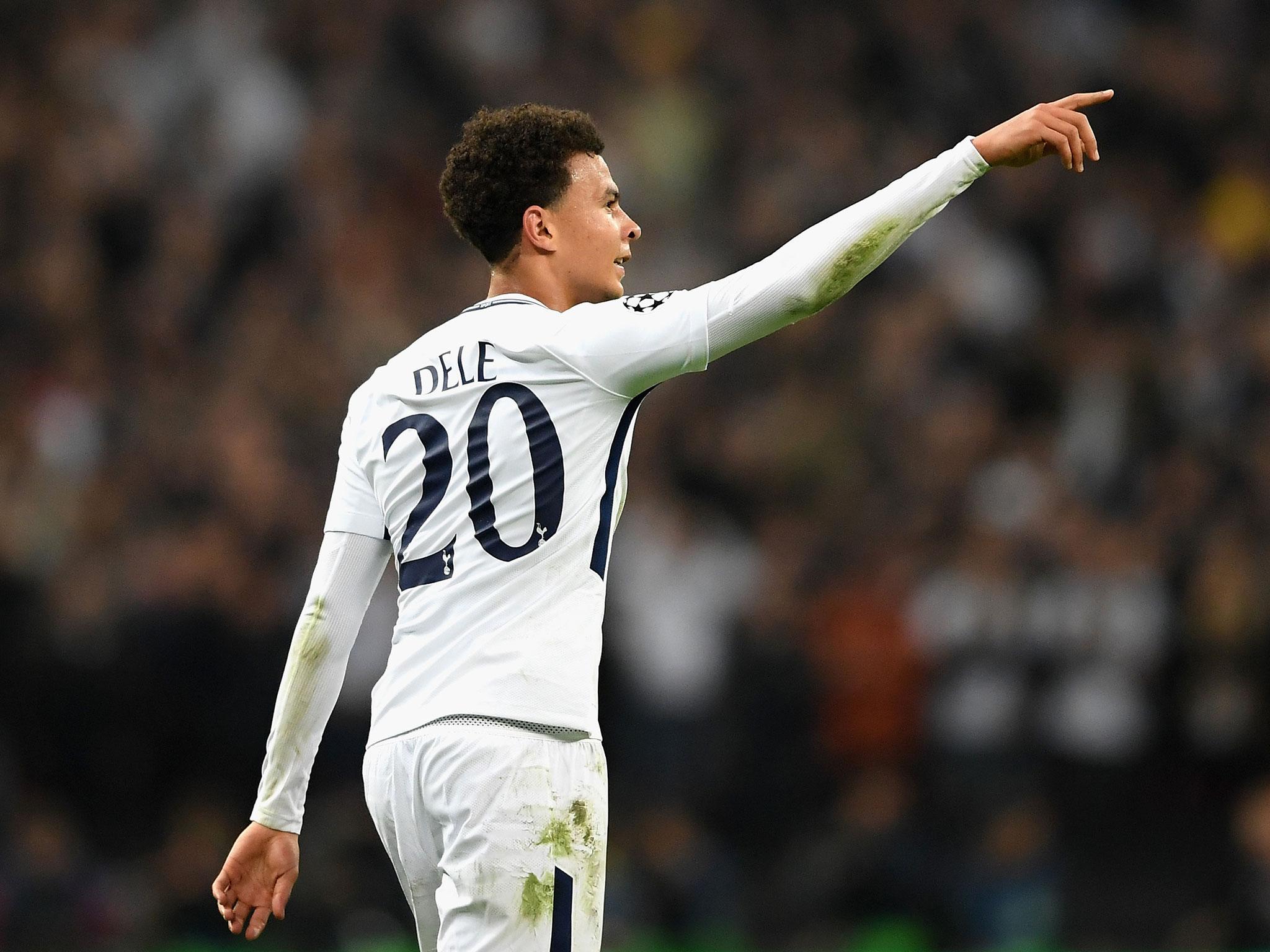 Alli could barely have looked more at home than on a field full of superstars (Getty)