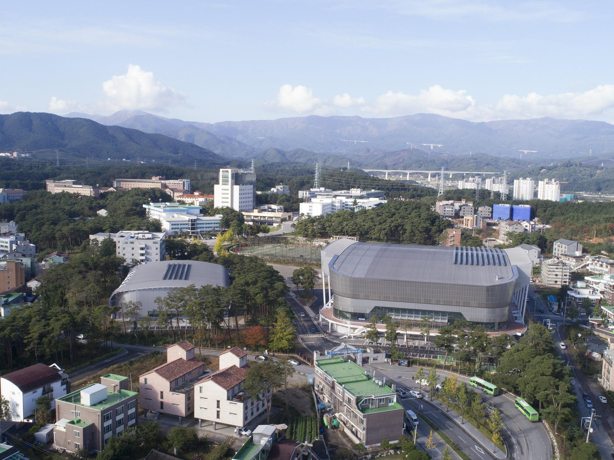 Kwandong Hockey Centre in Gangneung, built for the Winter Olympics