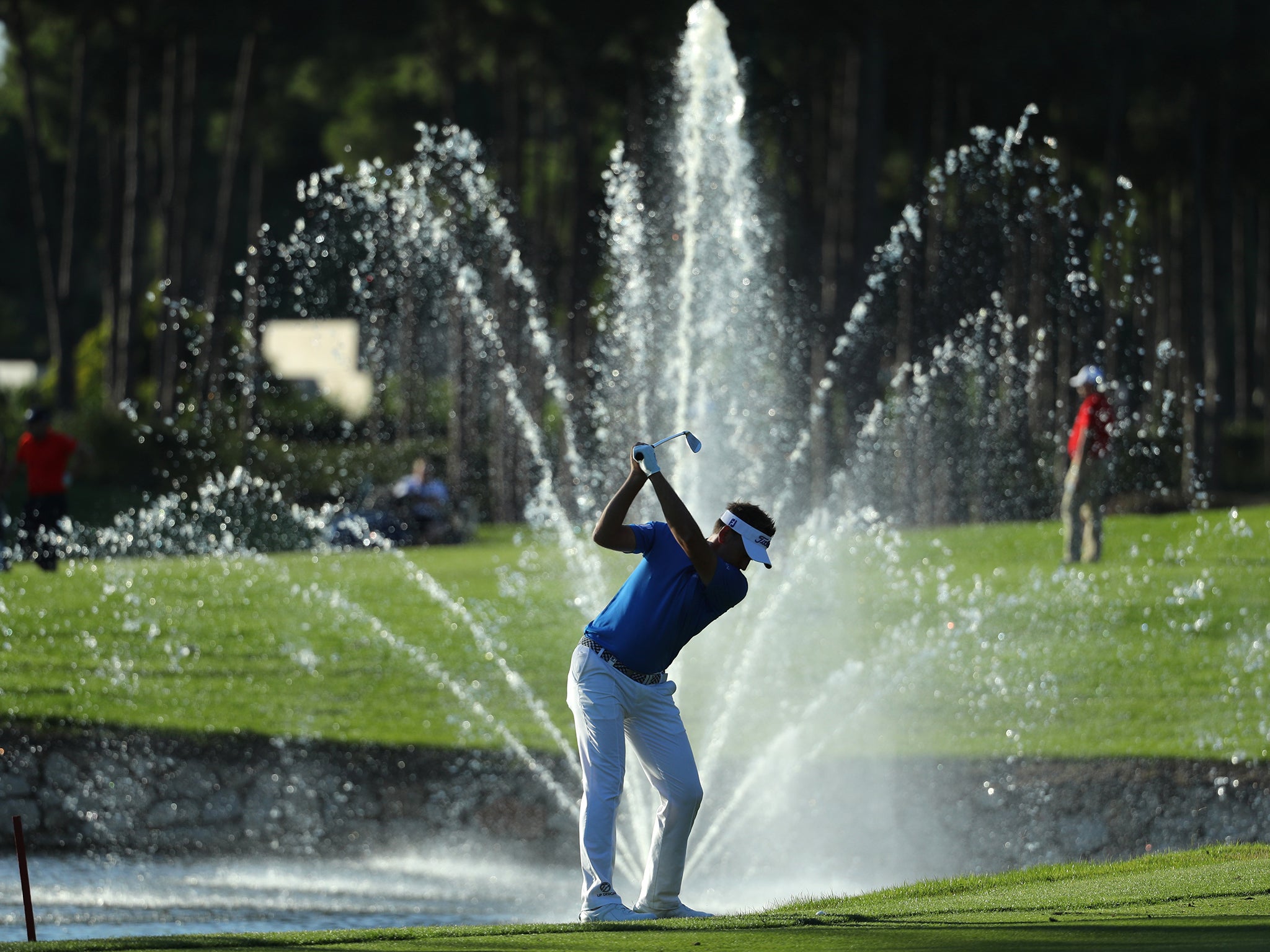 Ian Poulter is two shots off the lead at the Turkish Airlines Open