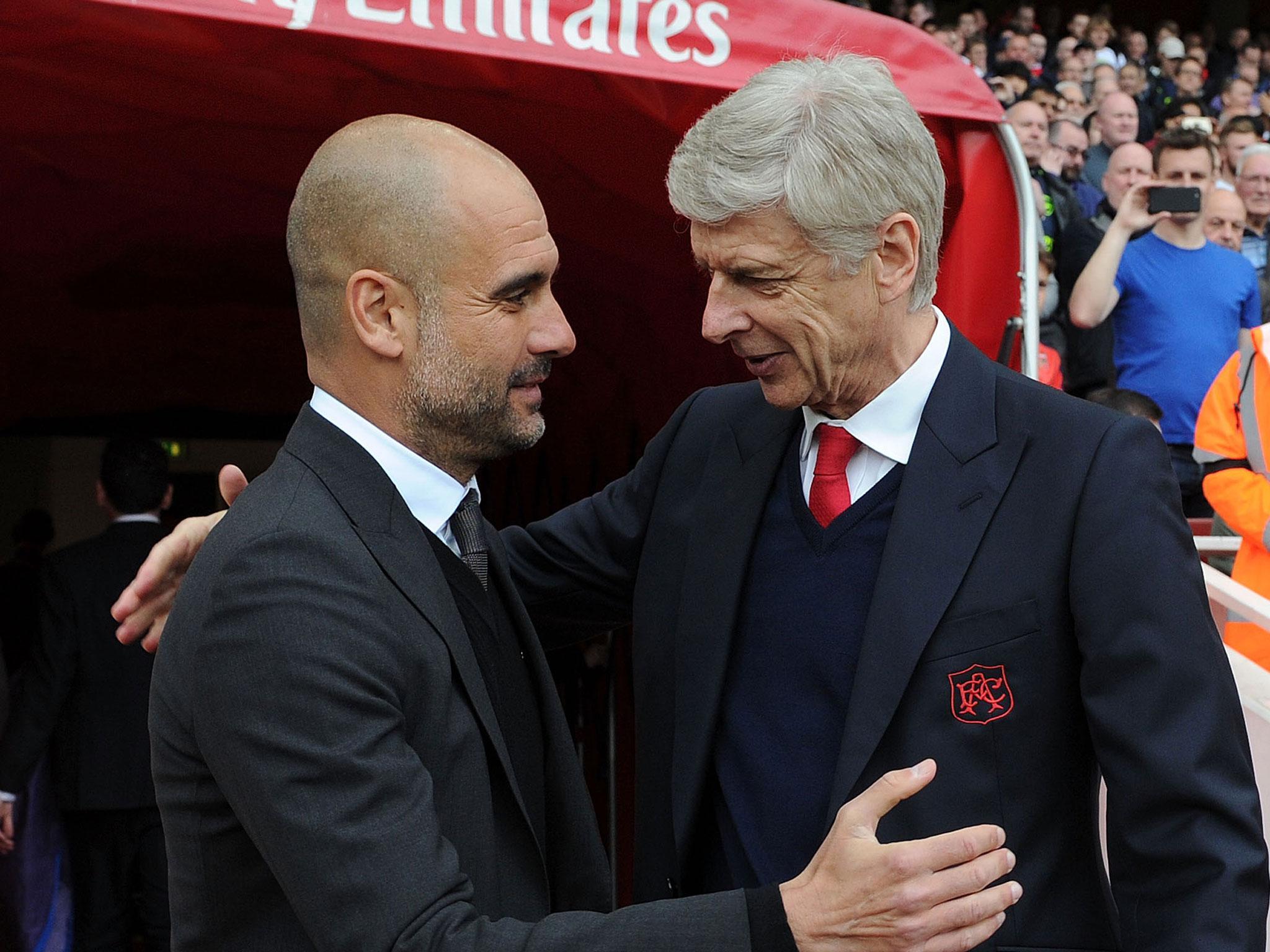 &#13;
Guardiola goes head to head with Wenger this weekend &#13;