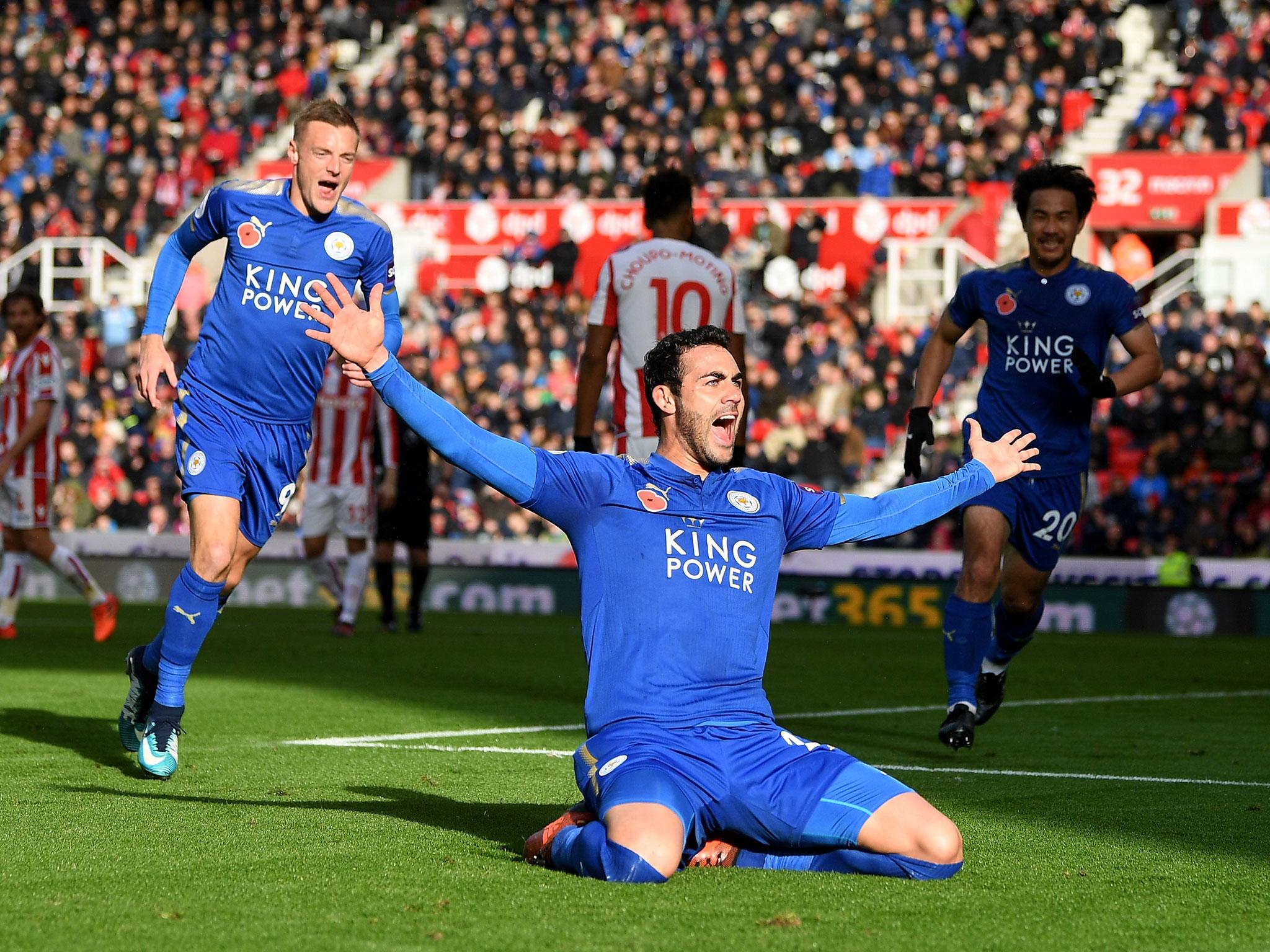 &#13;
Iborra's first goal in English football gave the Foxes the lead &#13;