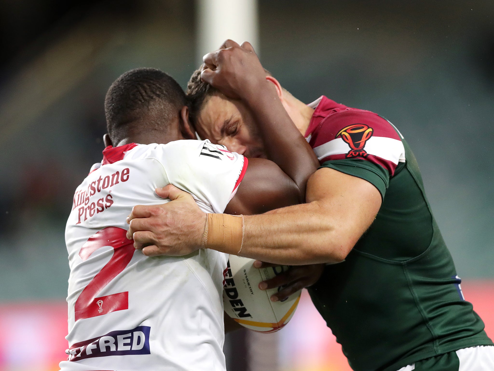 England wing McGillvary has been accused of biting by Lebanon captain Farah