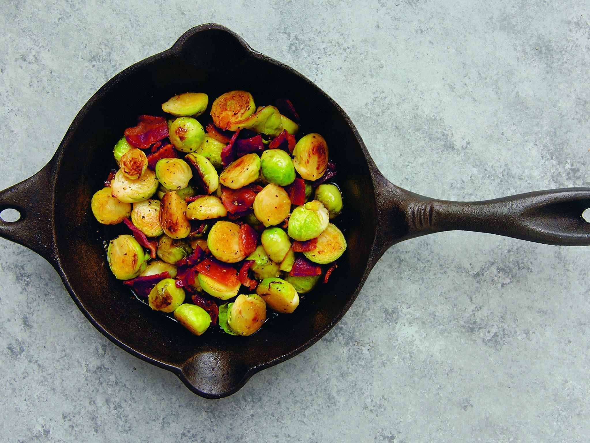 Maple Brussels with bacon: an indulgent way to eat one’s greens