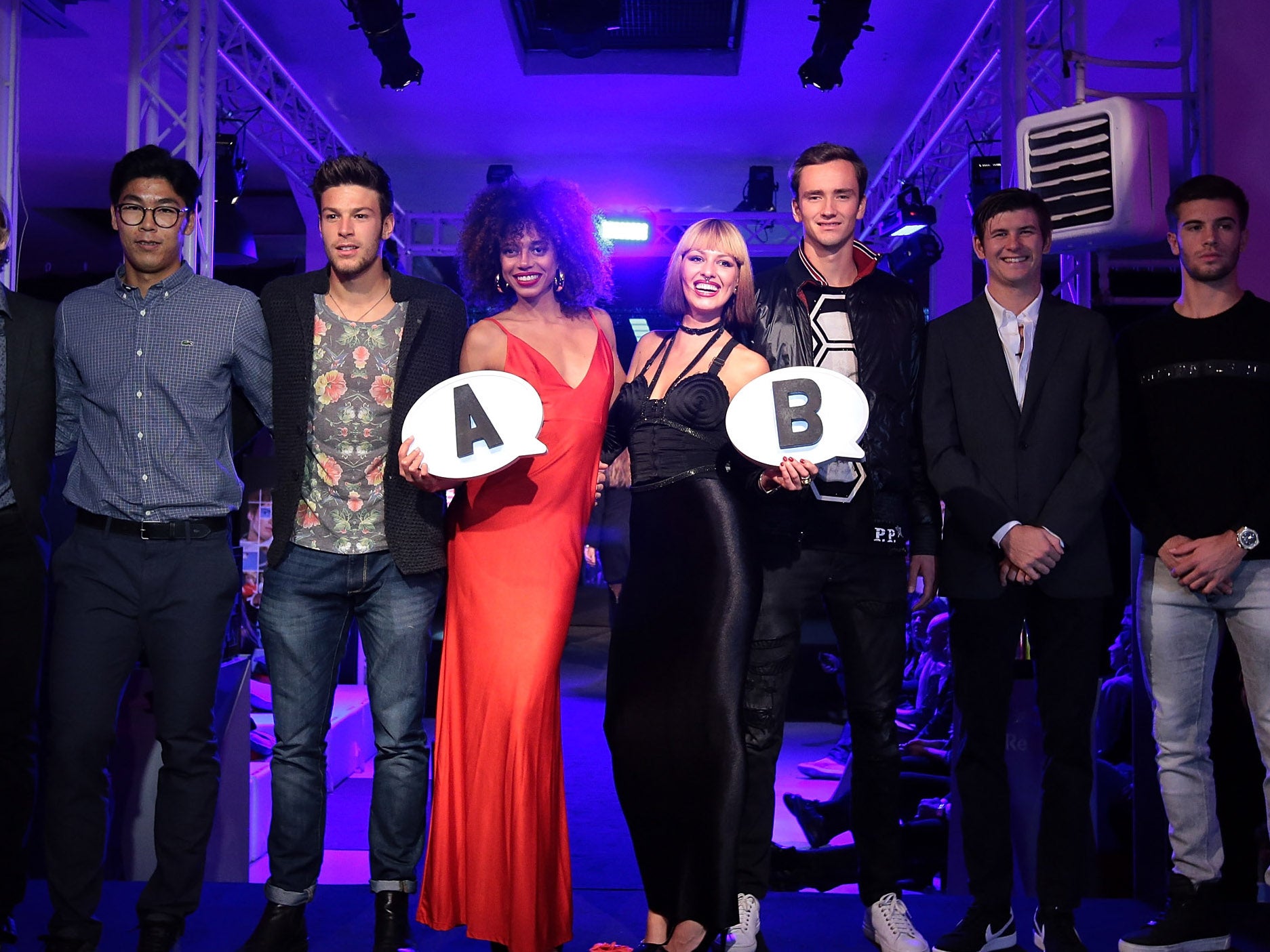 The players were split into two groups in the most unusual way possible