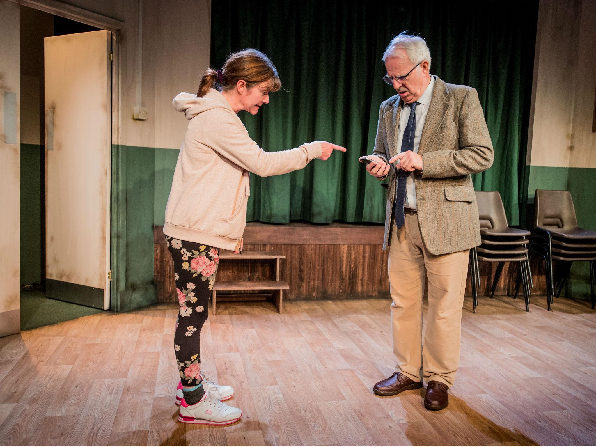 Connie Walker as Denise and Gary Lilburn as Harry in 'Trestle' at Southwark Playhouse
