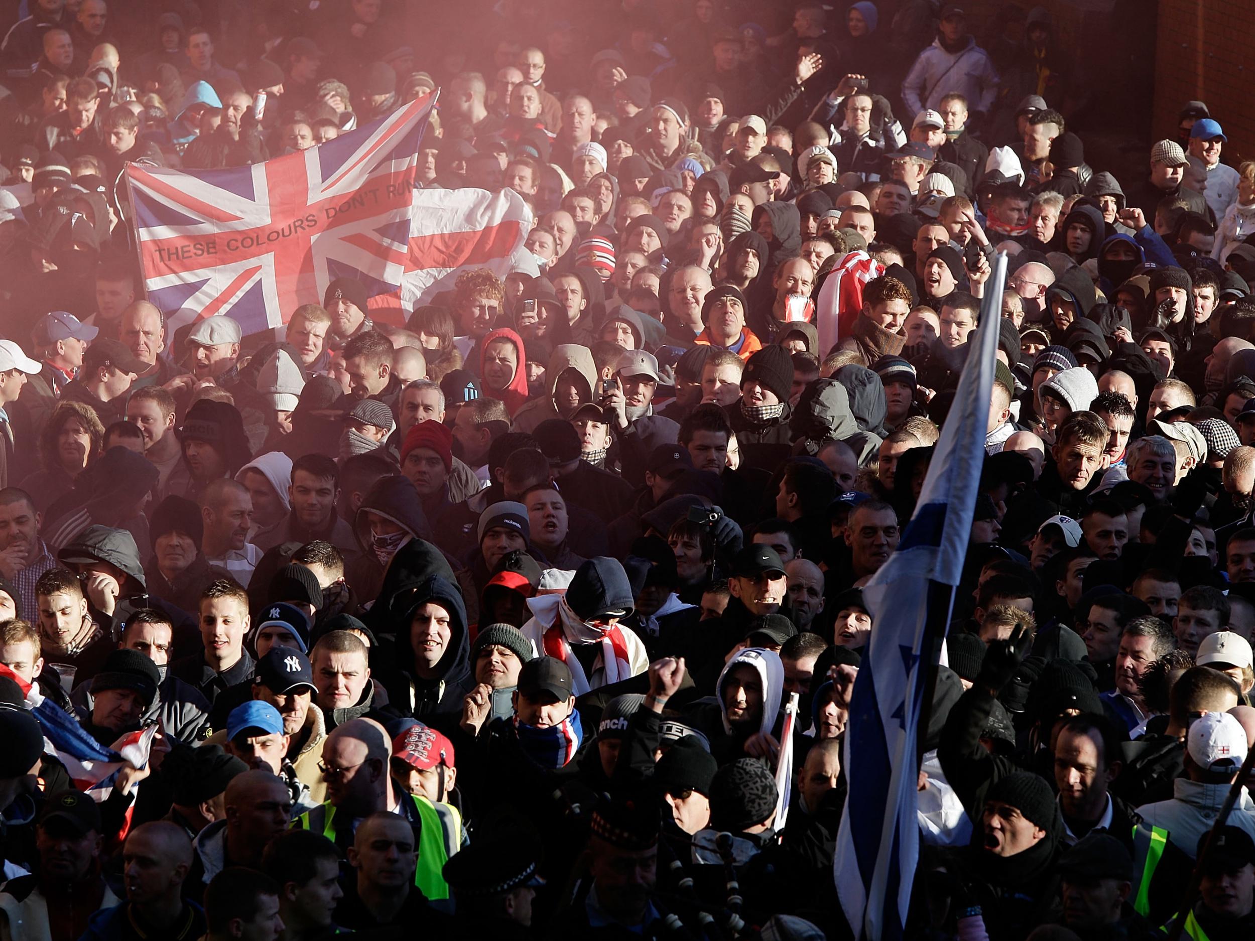 Far-right protesters had ‘strikingly similar’ arguments to those of Islamist sympathisers