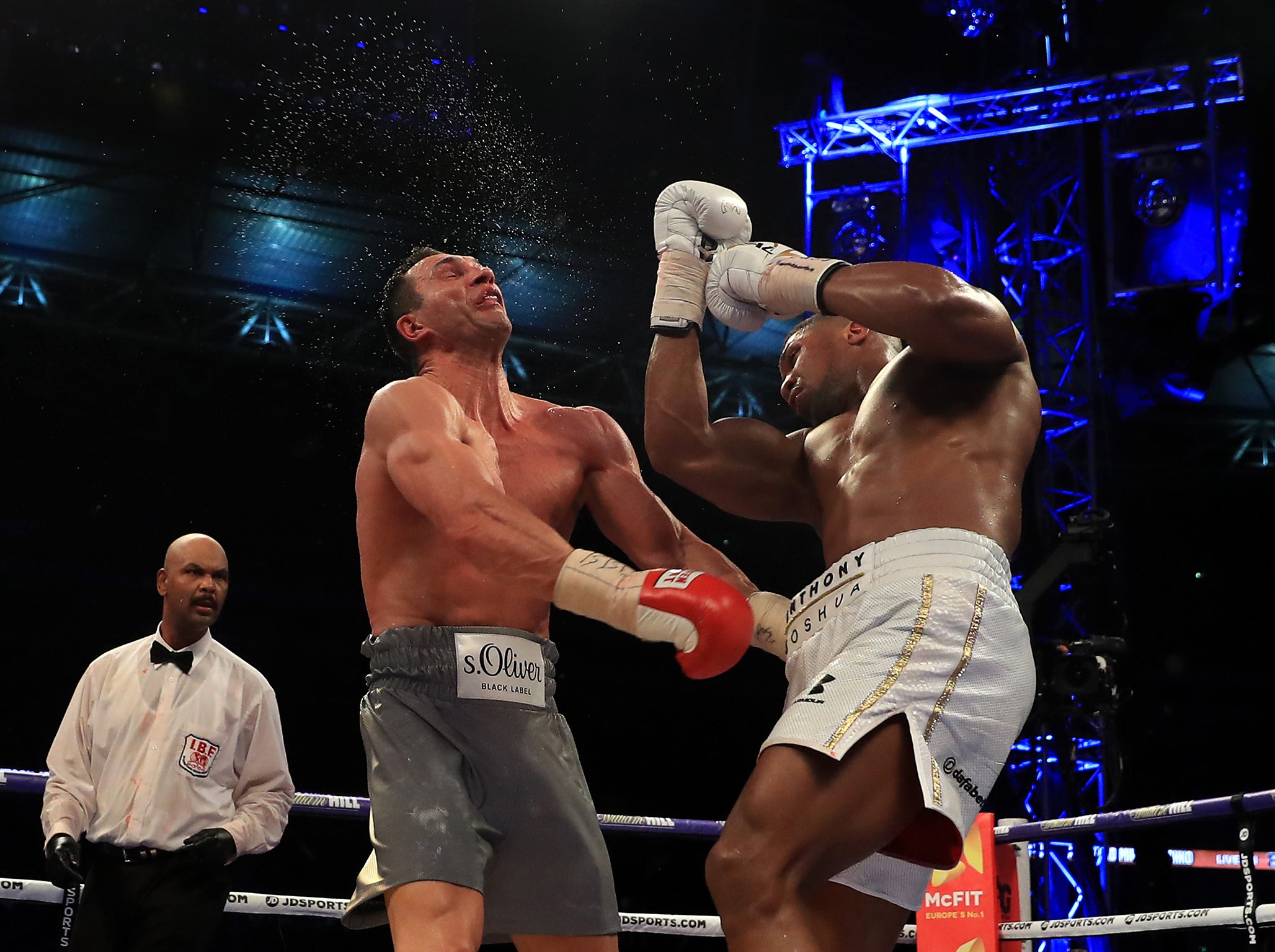 Joshua set a post-war British record when he beat Klitschko at Wembley