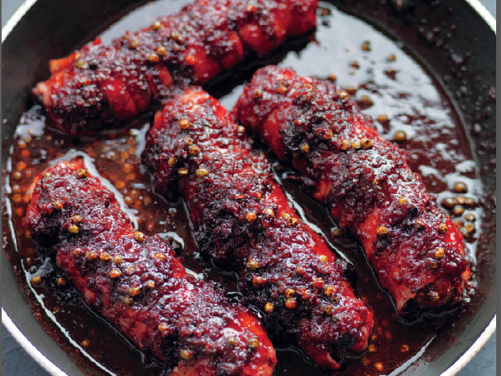 When Tom Kerridge’s pigs in blankets hit the table, don’t expect leftovers. Black pudding and sausage meat wrapped in bacon? An indulgence worth every bite