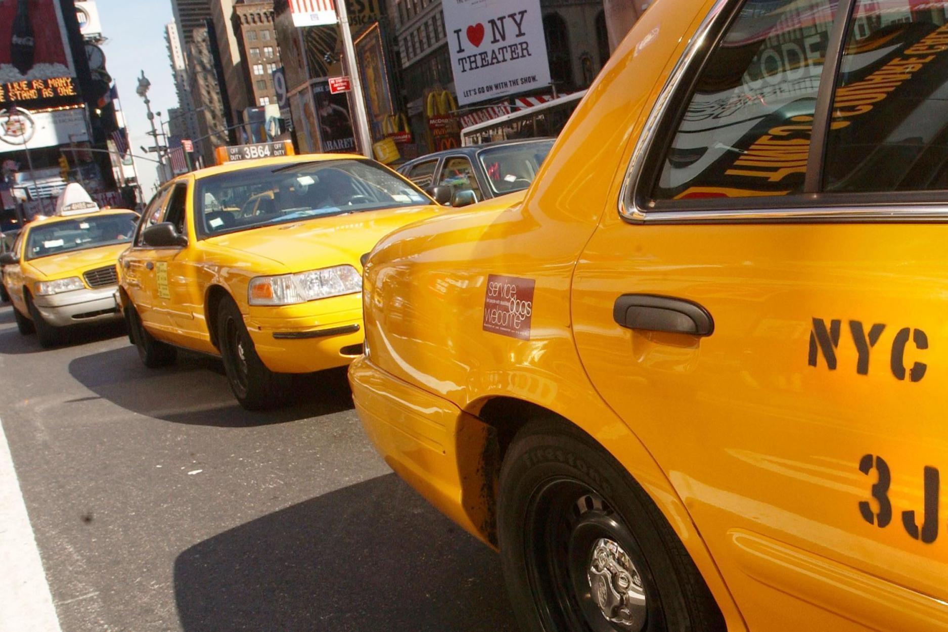 The man is understood to have escaped in a yellow cab