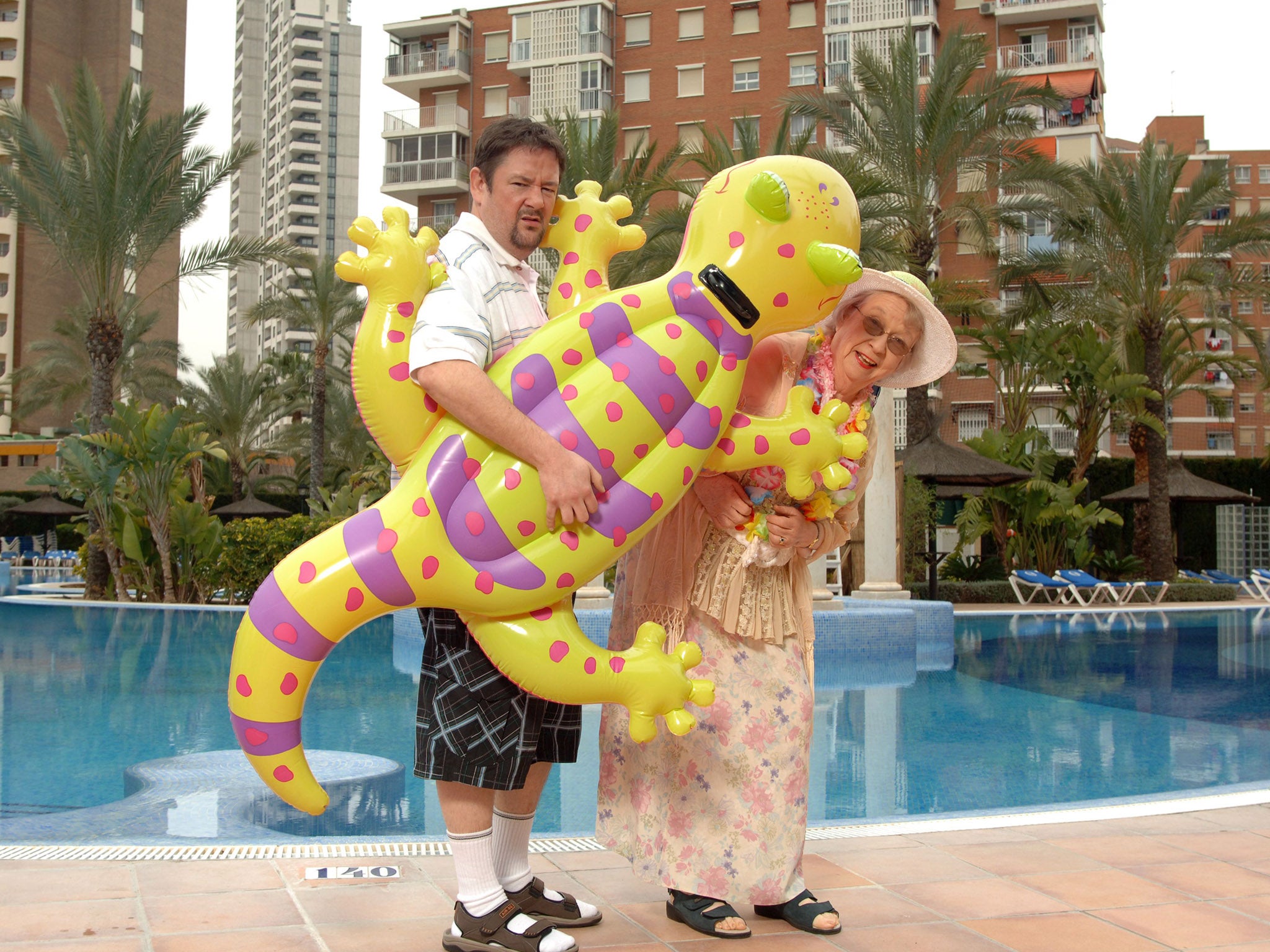 Vegas and Elsie Kelly in ‘Benidorm’ (ITV/Rex)