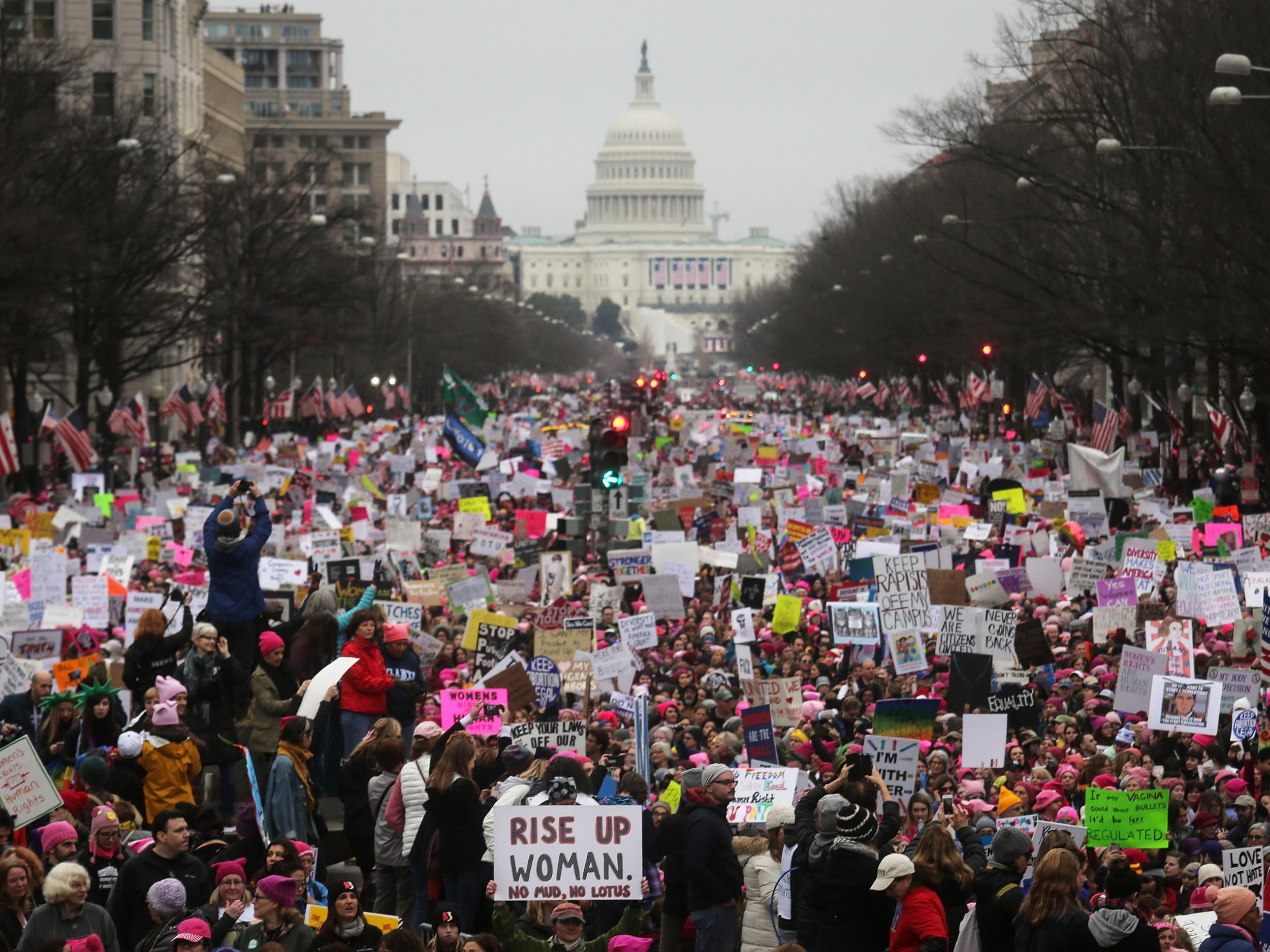 The Women's March on Washington has been described as the largest single-day demonstration in US history