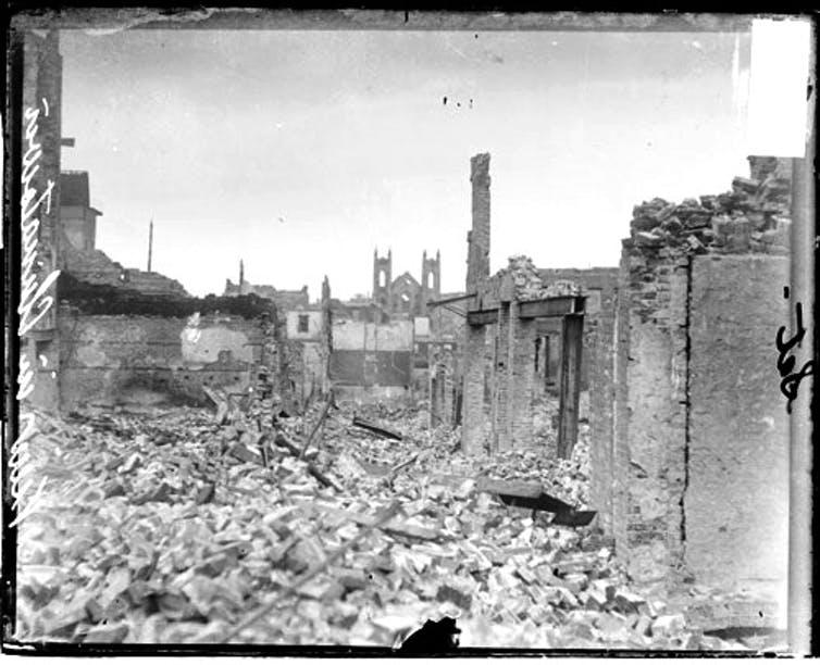 San Francisco’s Chinatown after the 1906 earthquake