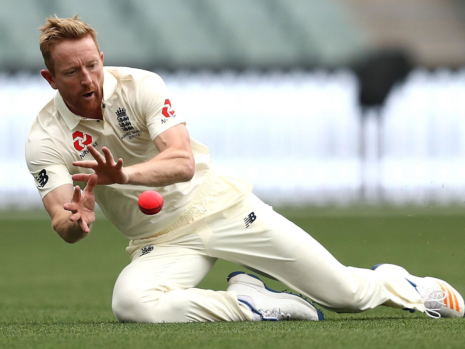 Fielding coach Paul Collingwood was forced into the field in Adelaide