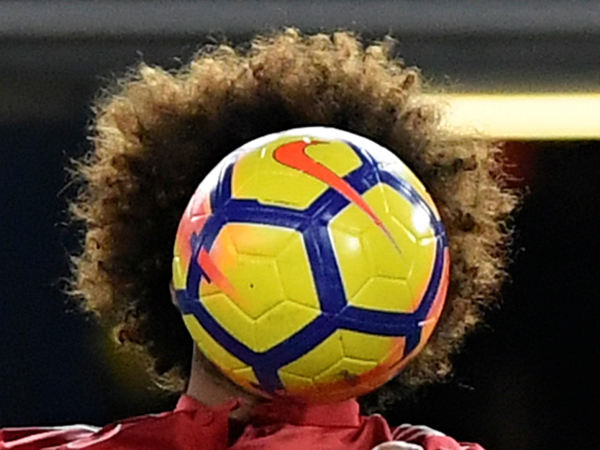 Manchester United's Marouane Fellaini in action, November 5, 2017