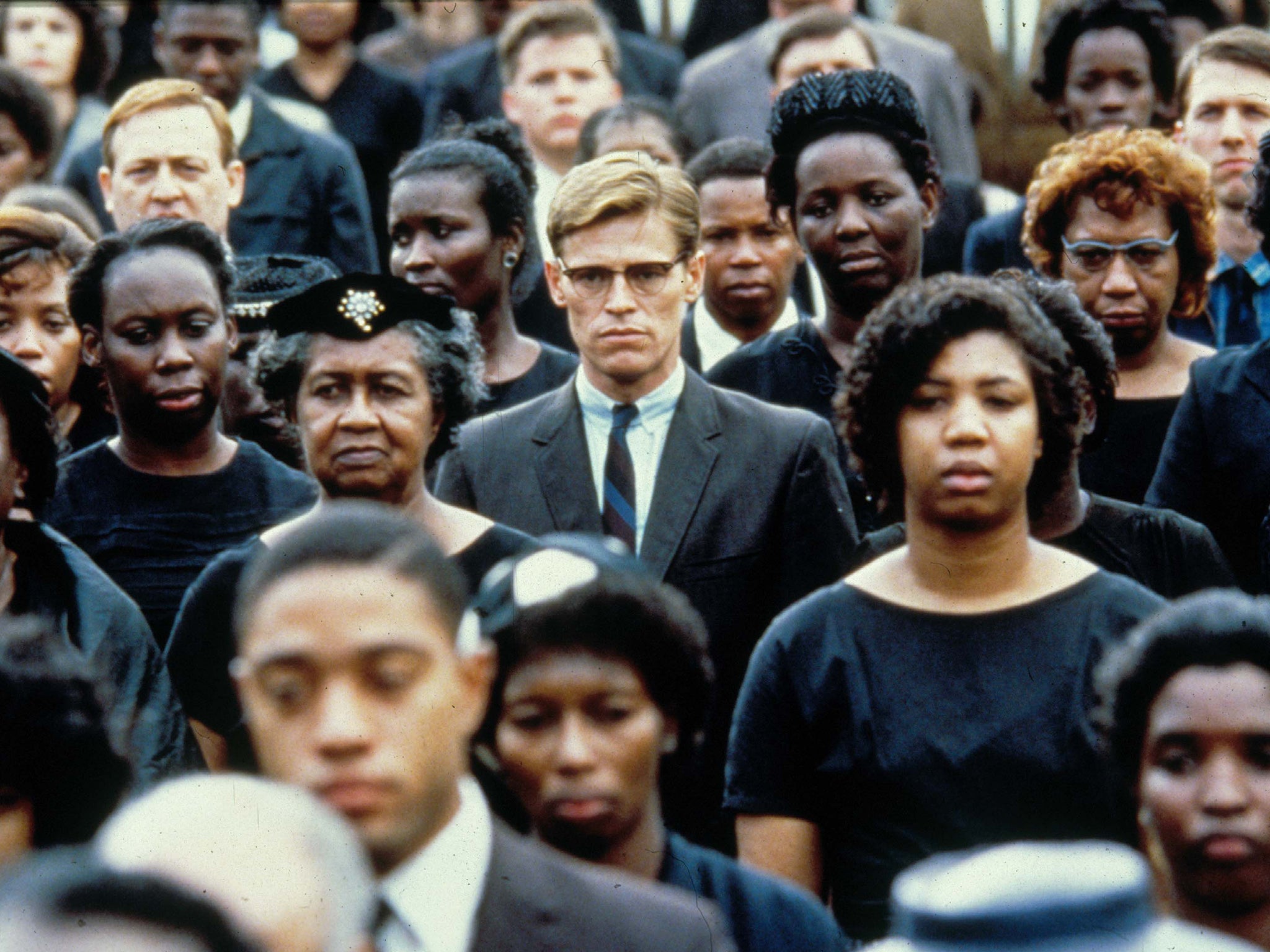 Dafoe in Alan Parker’s 1988 crime thriller ‘Mississippi Burning’ (Rex)