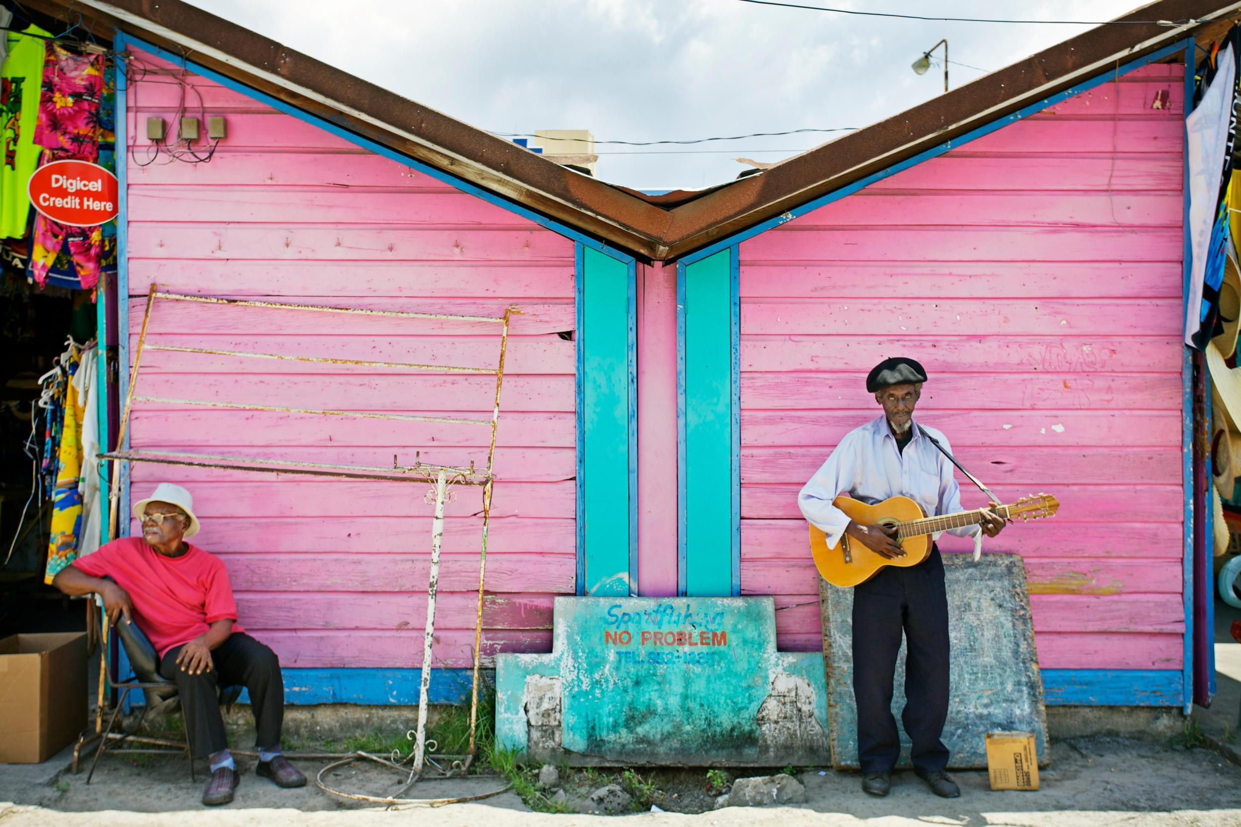 You will find musicians everywhere, like these at Montego Bay