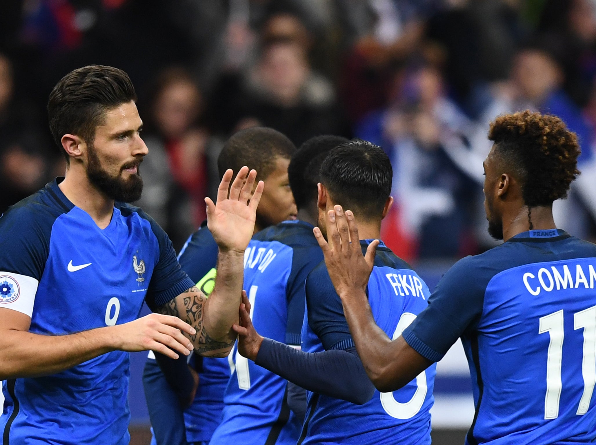 Giroud doubled France's lead