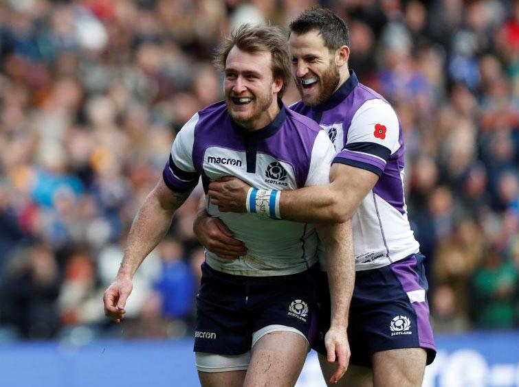 Stuart Hogg scored as Scotland triumphed over Samoa in a thriller at Murrayfield