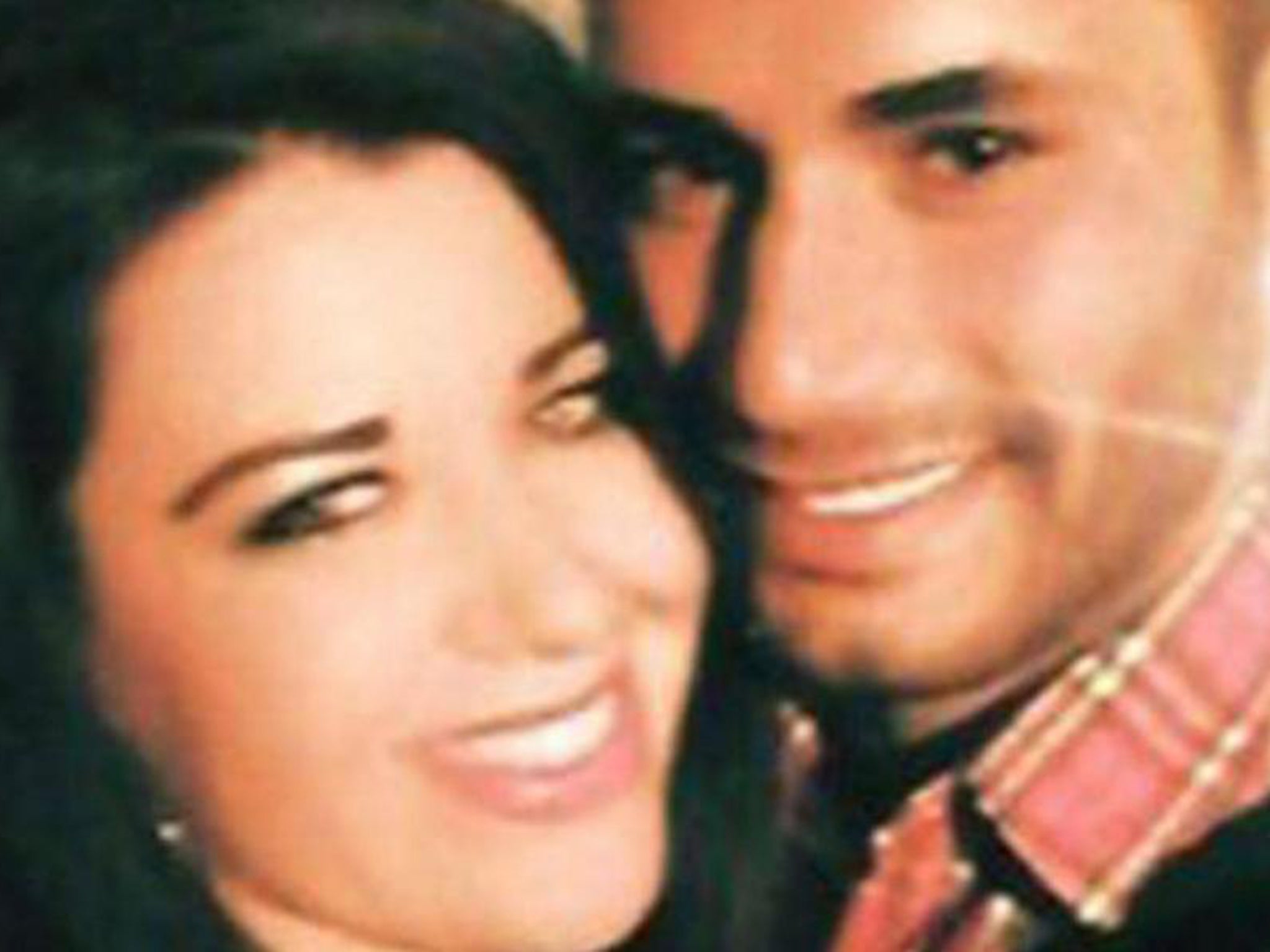 Laura Plummer with her partner Omar Caboo