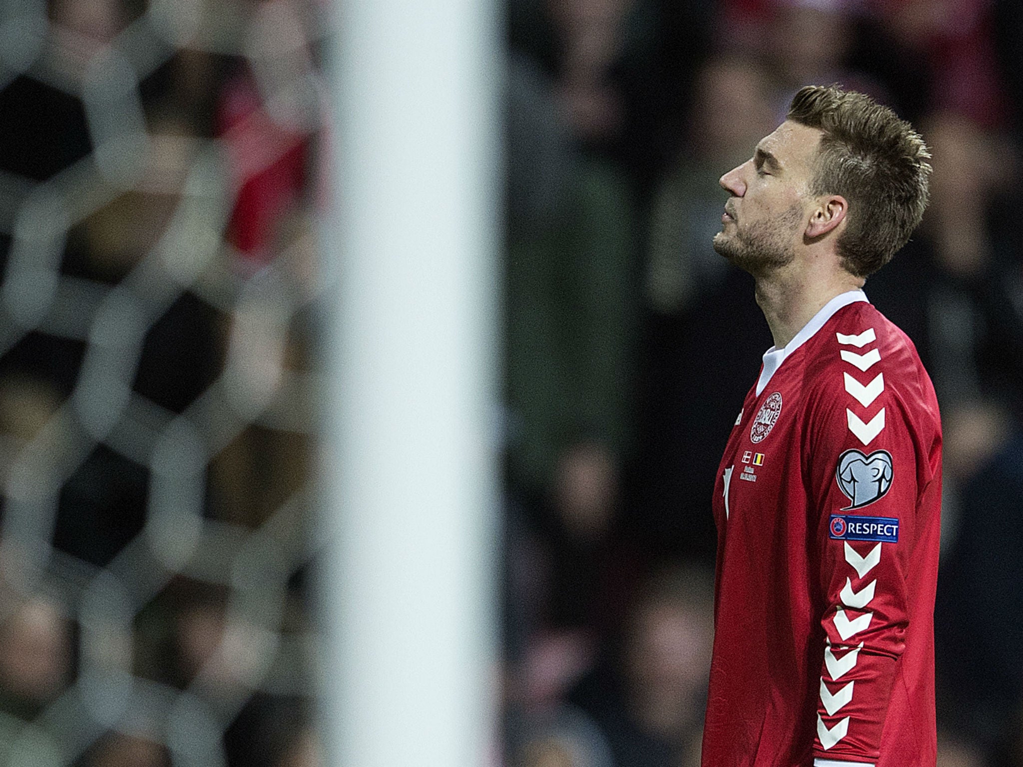 Bendtner came off the bench in the second half