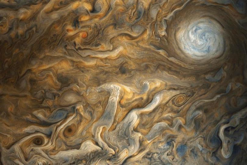 Nasa releases raw data to the public allowing scientists to create stunning images of Jupiter