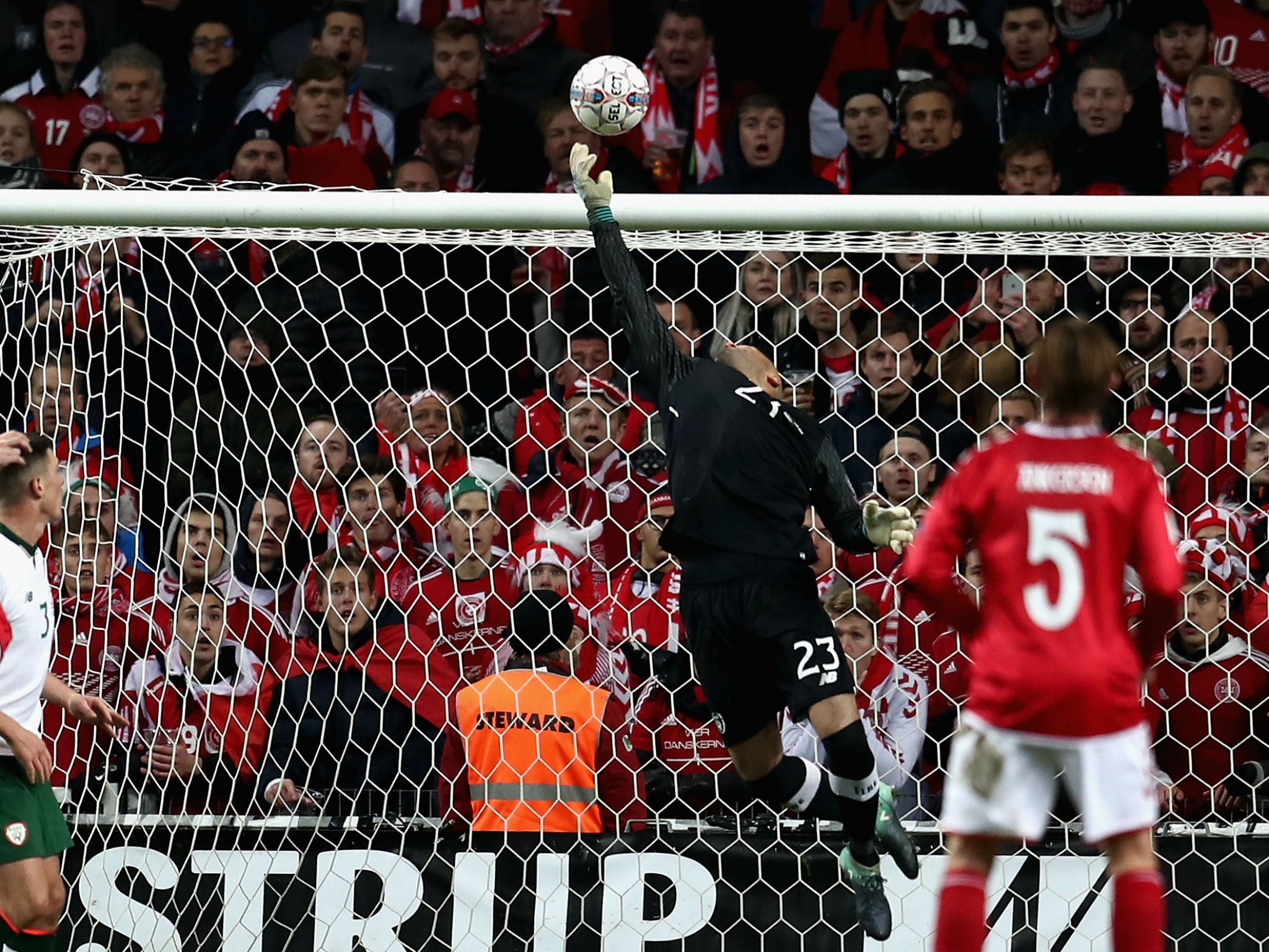 Randolph's saves kept Ireland in the tie