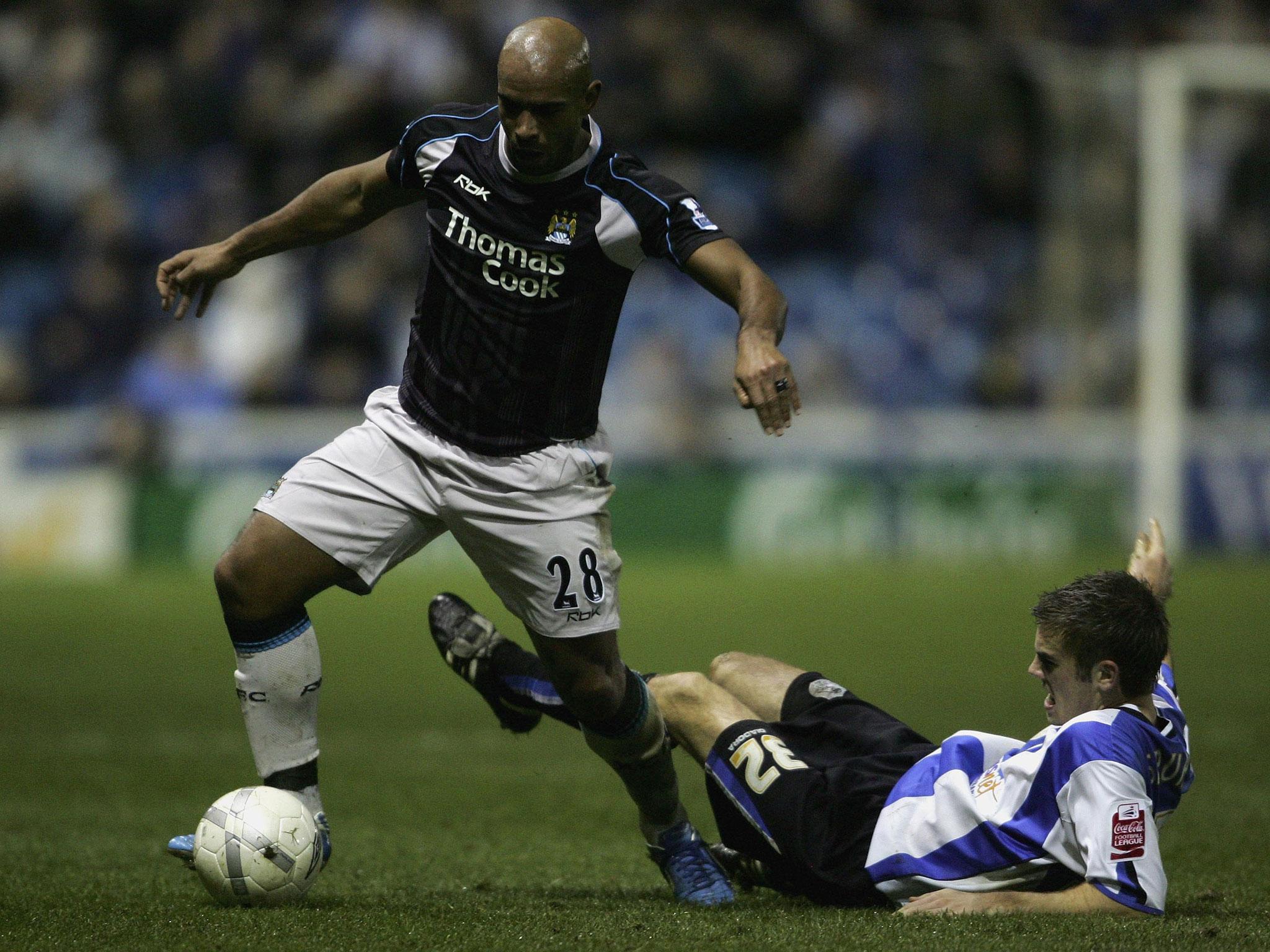 Sinclair in action for Manchester City