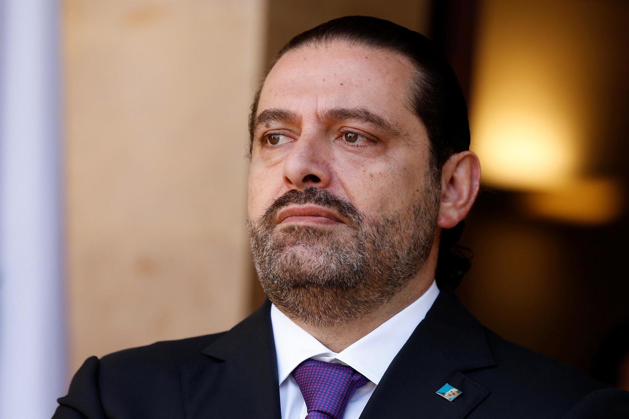 Lebanon’s prime minister, Saad Hariri, at the governmental palace in Beirut, 2017