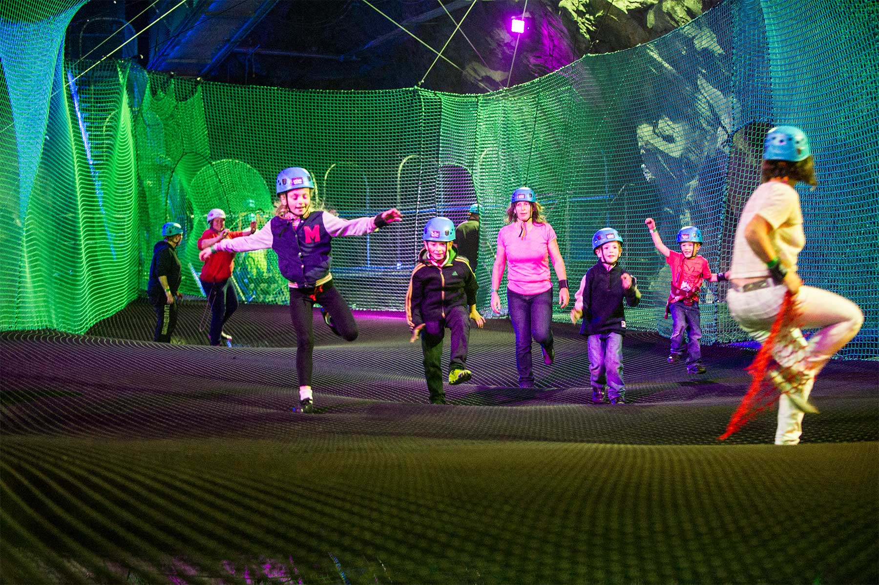 Bounce Below is trampolining like you've never seen it before