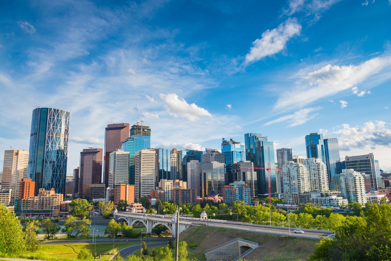 Wish you were here: the flight to Calgary was delayed by 30 hours