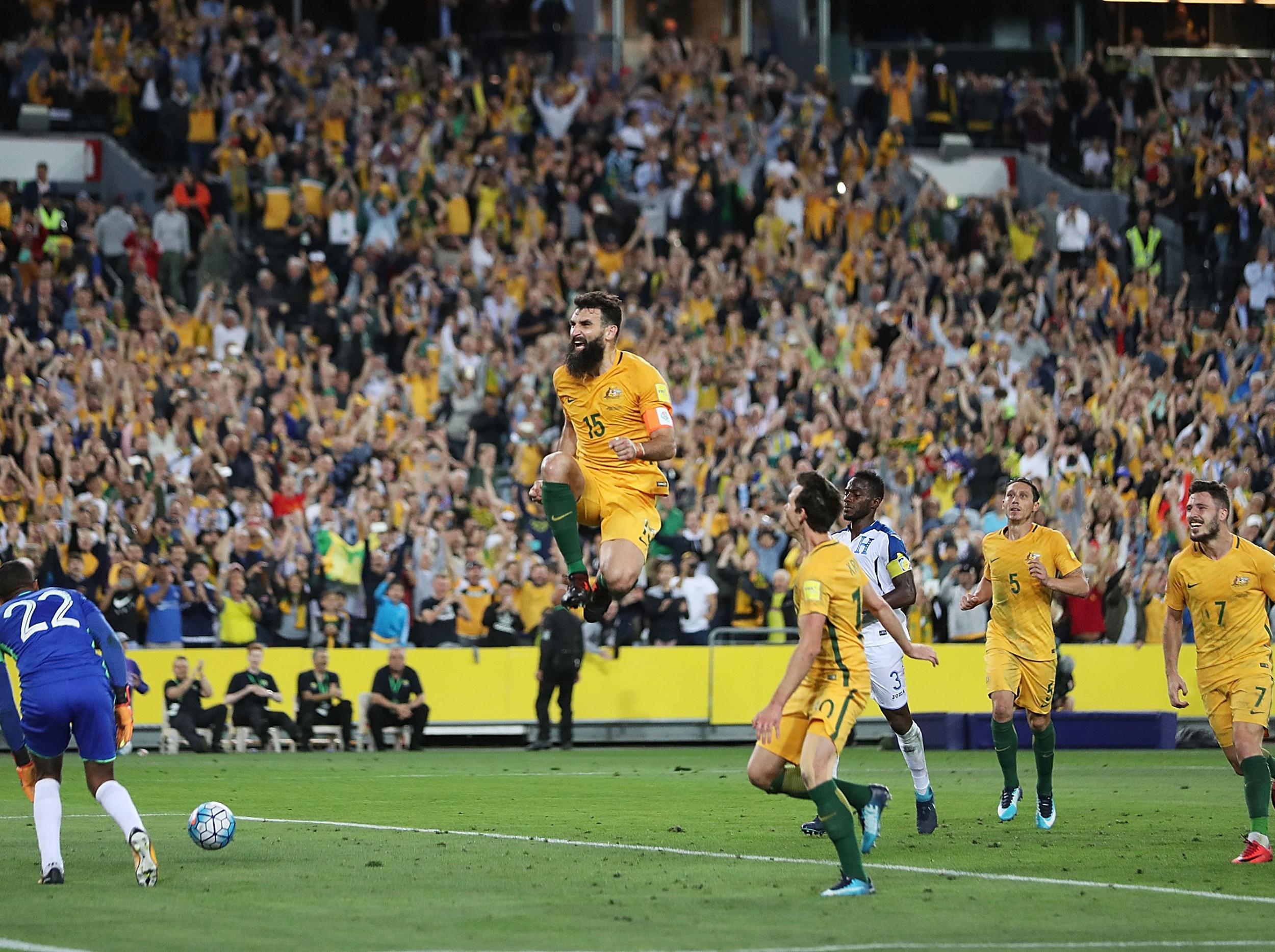 
Jedinak fired Australia to victory with his hat-trick 