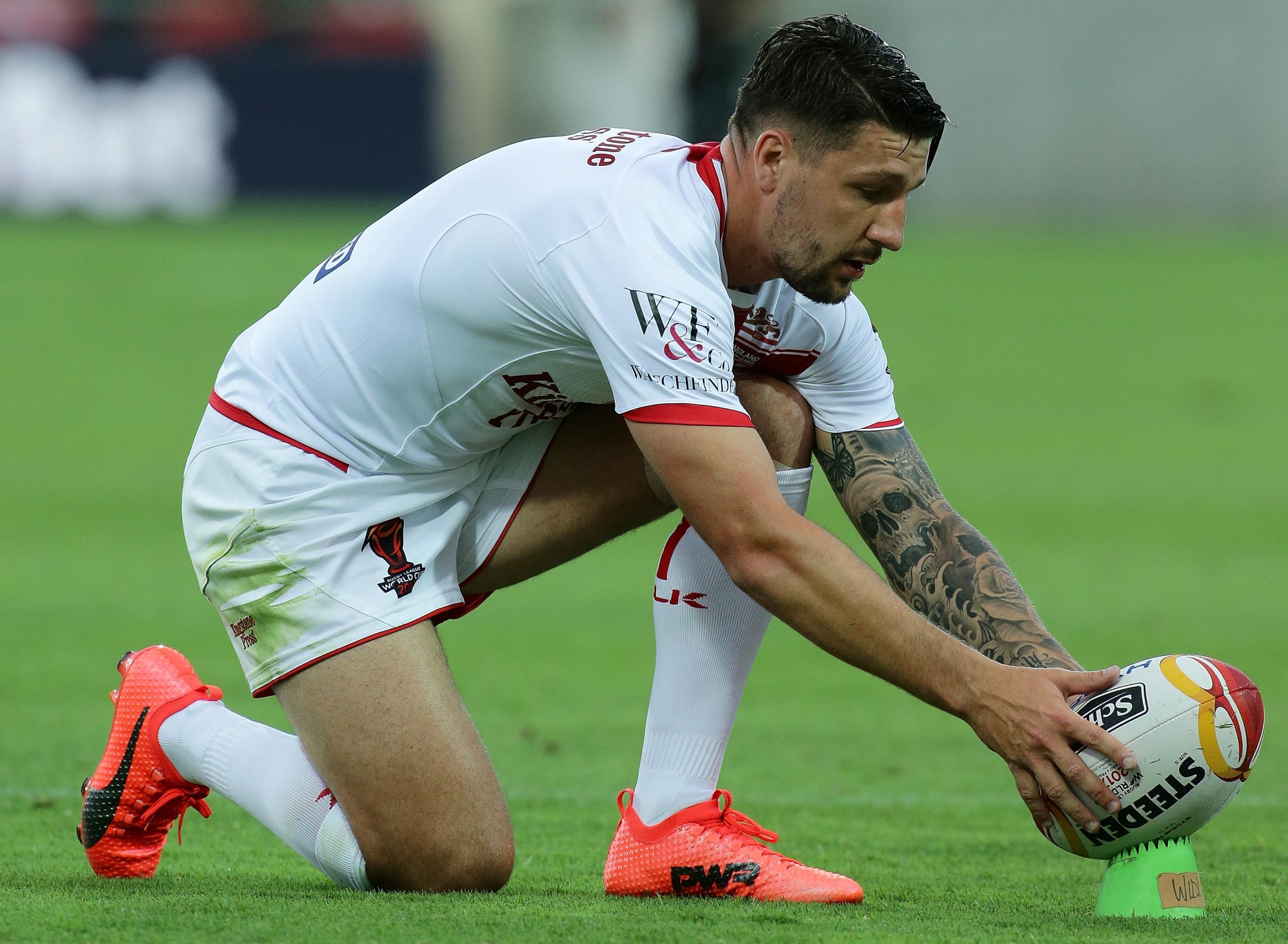 Gareth Widdop will start England's quarter-final against Papua New Guinea at full-back