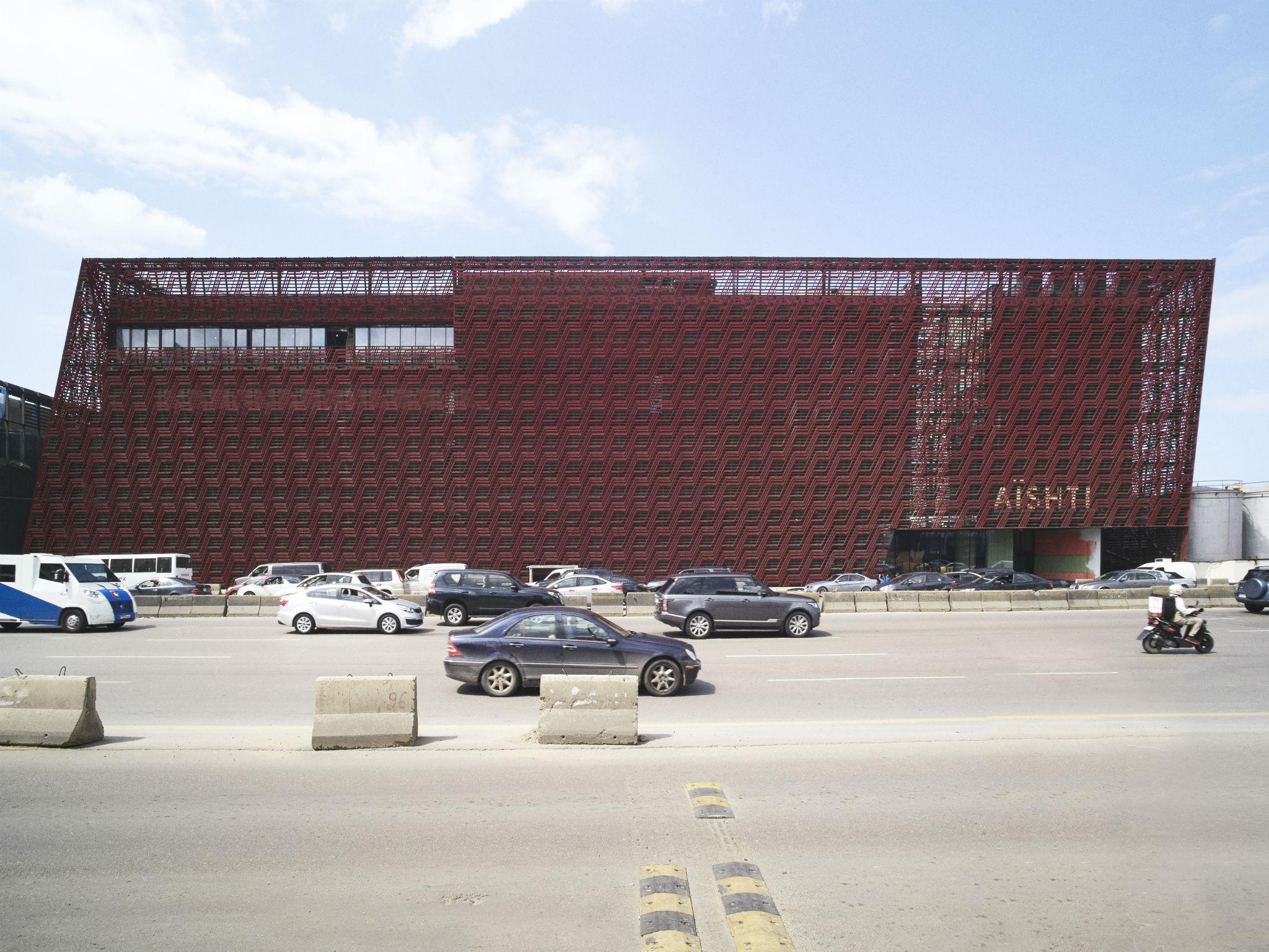 The Aishti building in Beirut is a 35,000 square-meter complex that houses a shopping mall and huge art gallery