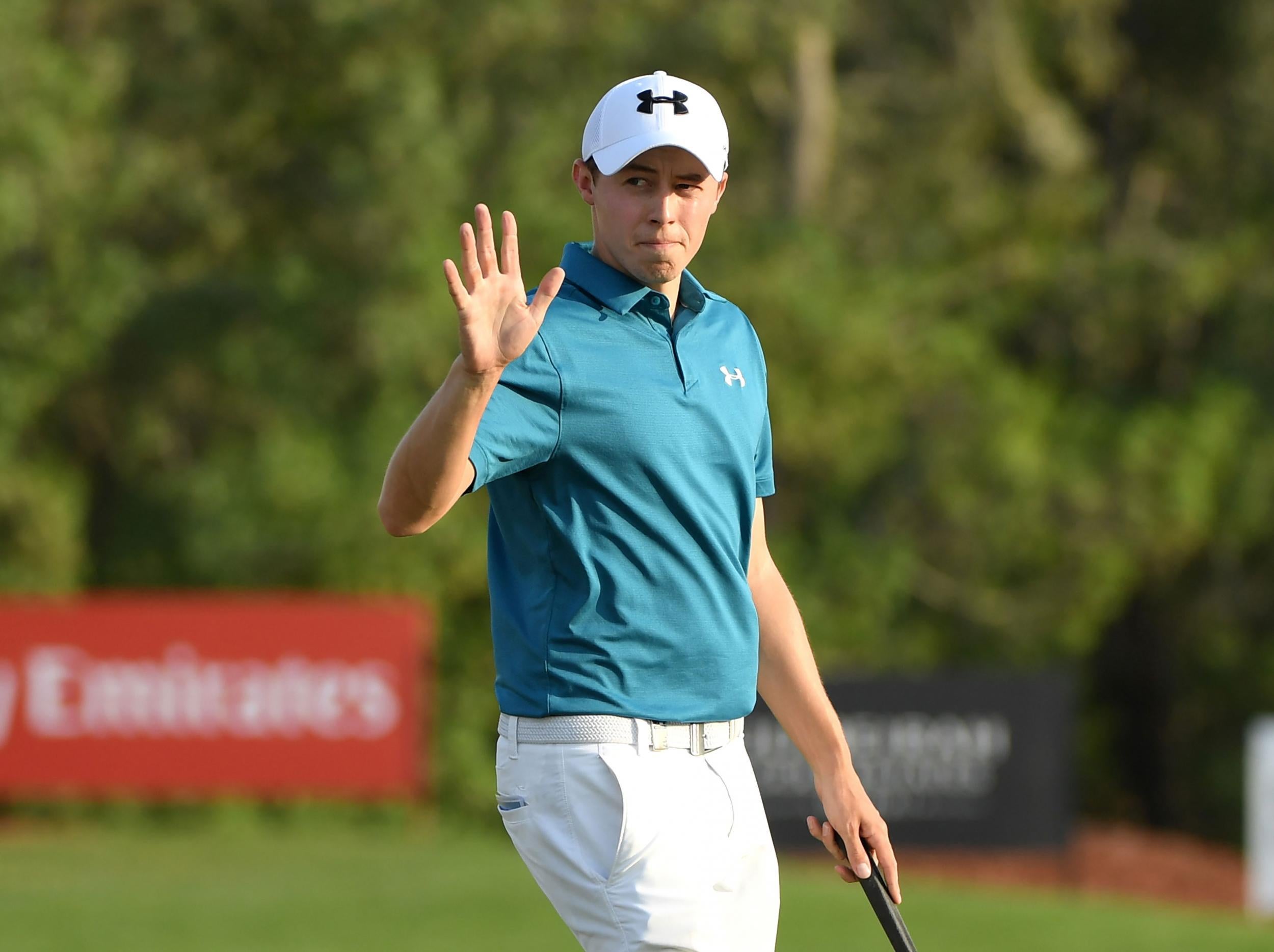 Matthew Fitzpatrick holds the halfway lead in Dubai