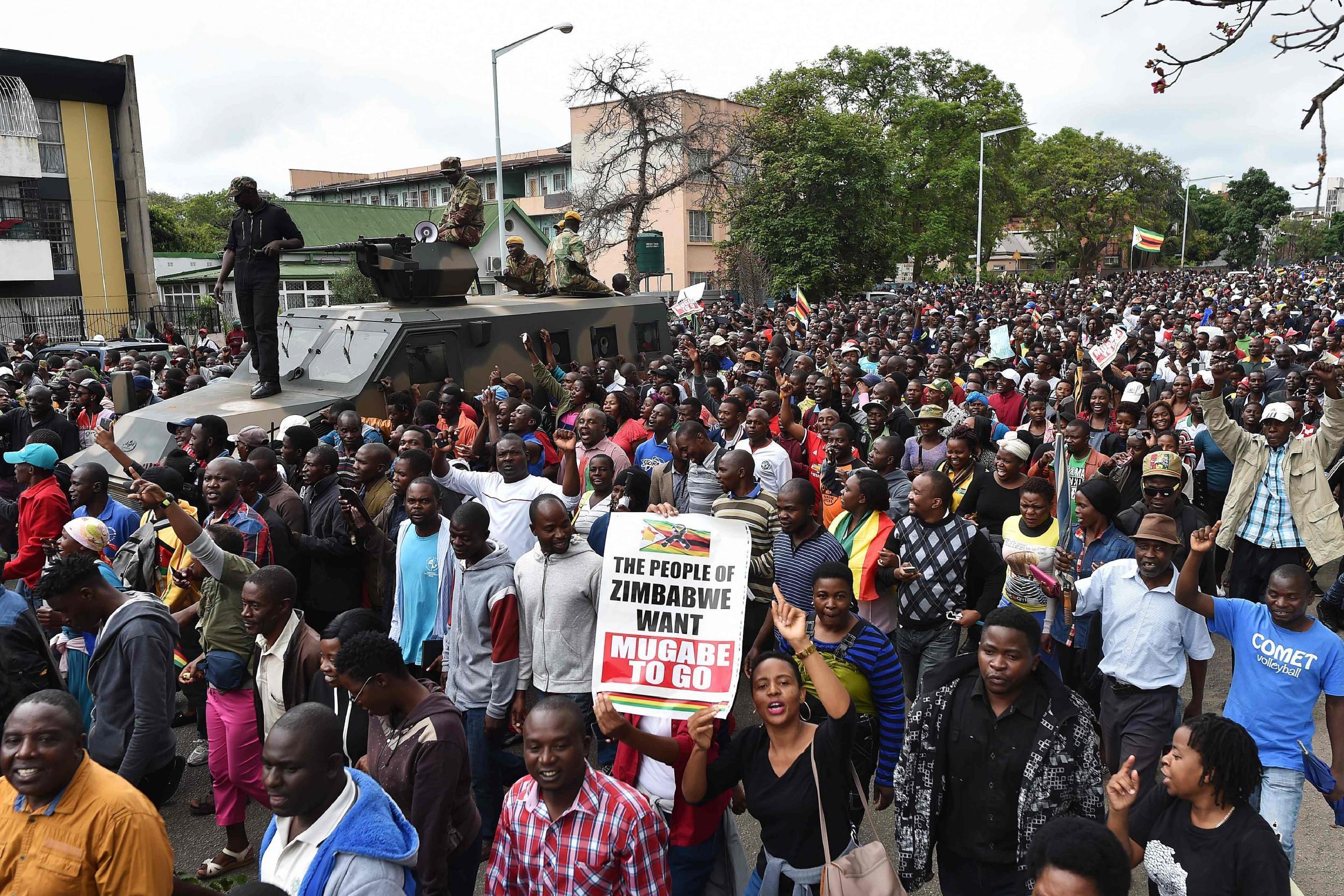 ‘Don’t stop us dealing with Bob and Grace,’ people began to shout. There were also some calls for retribution – ‘thieves must be punished’ came the cry