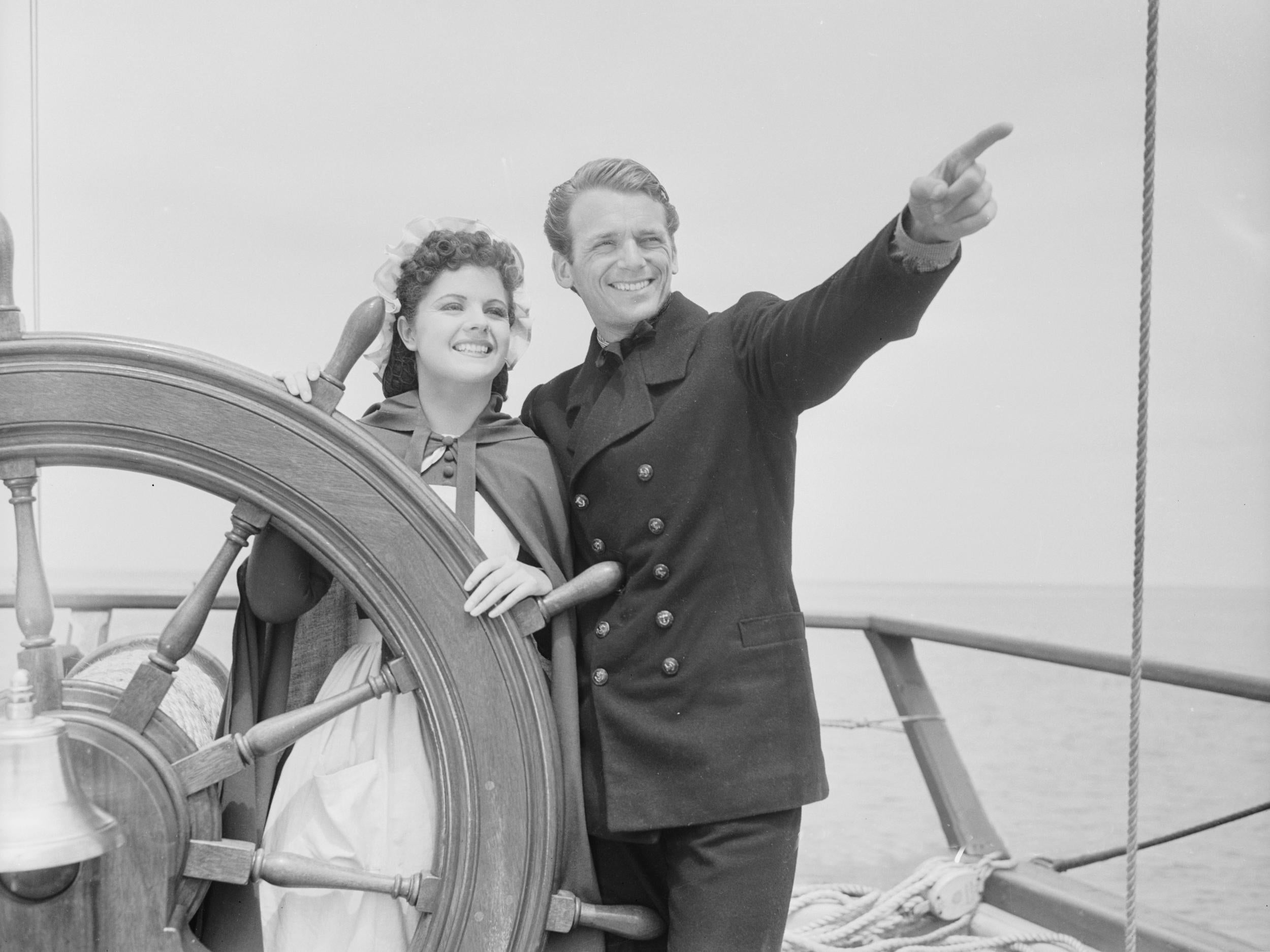 Douglas Fairbanks Jr, probably sailing from Douglas to Fairbanks