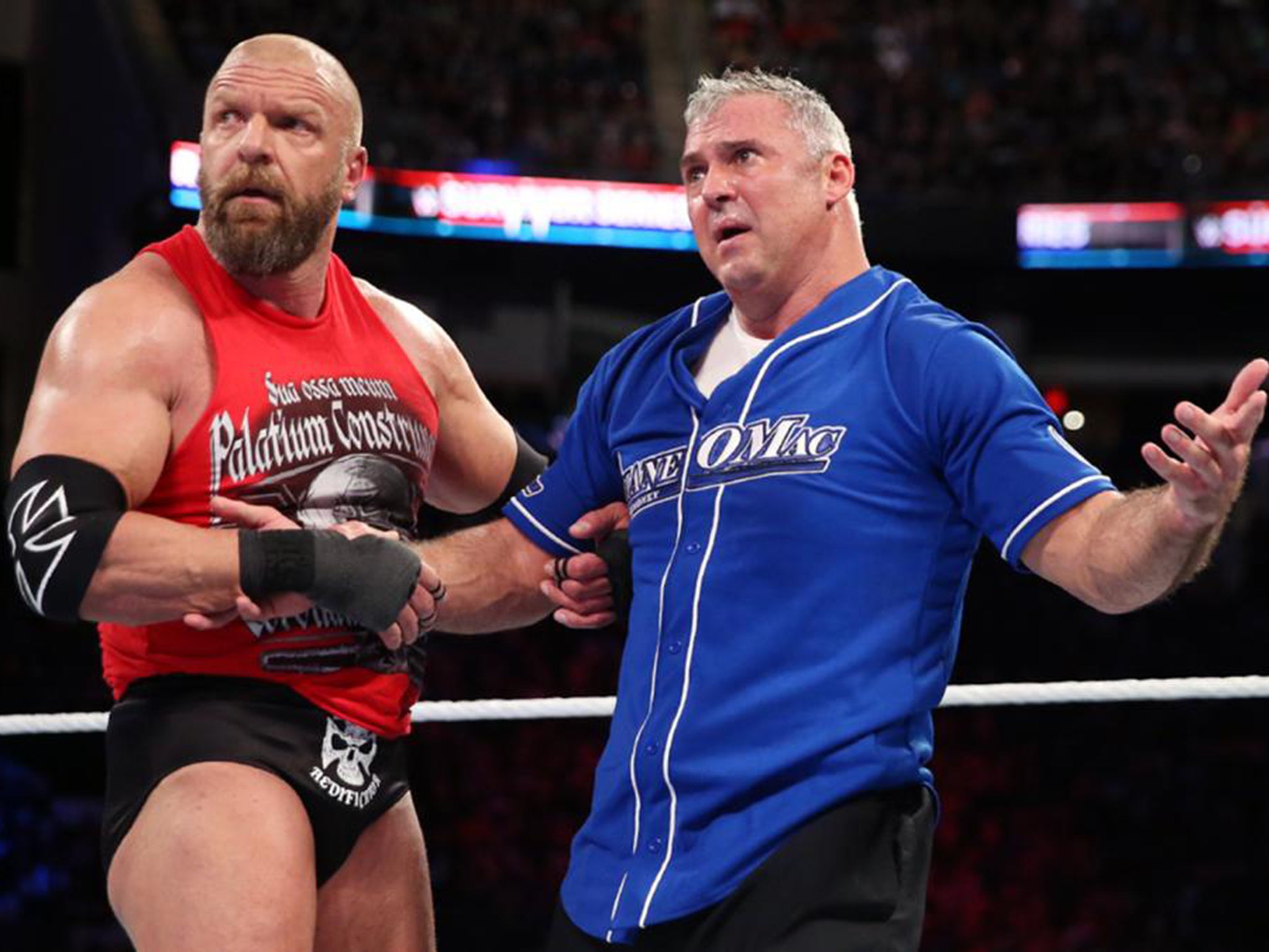 Triple H helped out rival Shane McMahon in getting rid of Kurt Angle