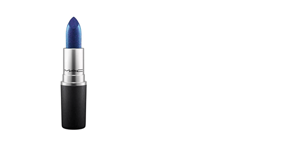 ​Metallic Lipstick – Anything Once (£16.50). If you’re looking for something bold, this blackened blue shade with multi-coloured pearl weaved through will surely make a statement.