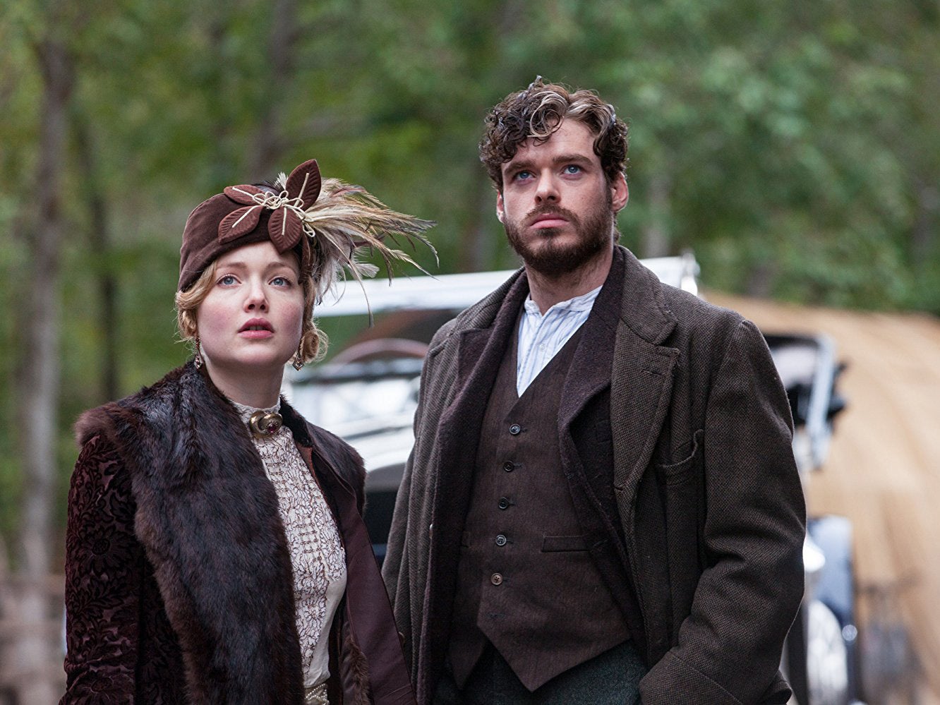 Holliday Grainger as Lady Constance Chatterley and Richard Madden as Oliver Mellors in the BBC’s 2015 film of ‘Lady Chatterley’s Lover’