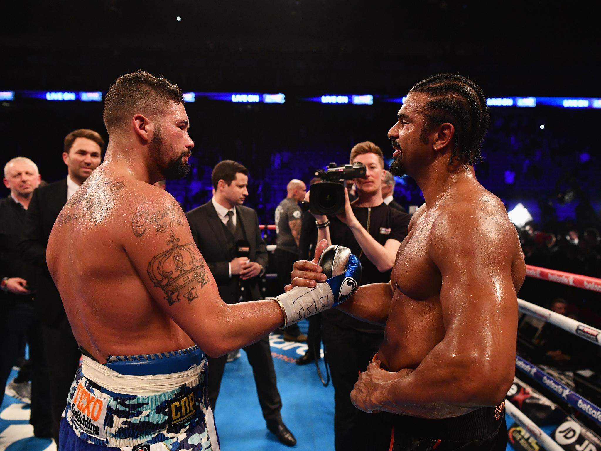 Haye is favourite to gain revenge when the two boxers meet again at the same venue next Saturday