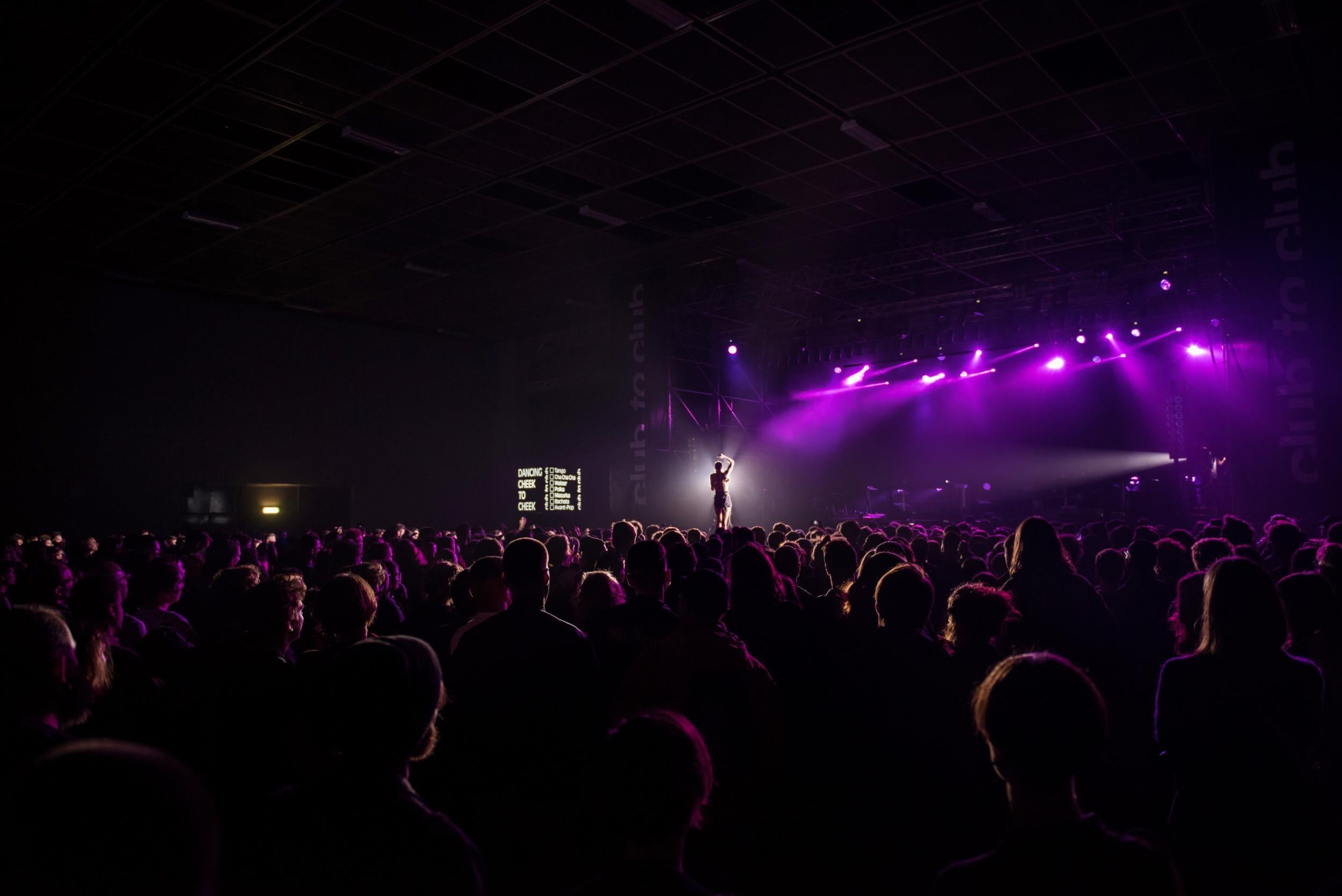 Crowds at Club To Club's main Lingotto venue, which hosted shows from Liberato, Helena Hauff and Ninos Du Brasil