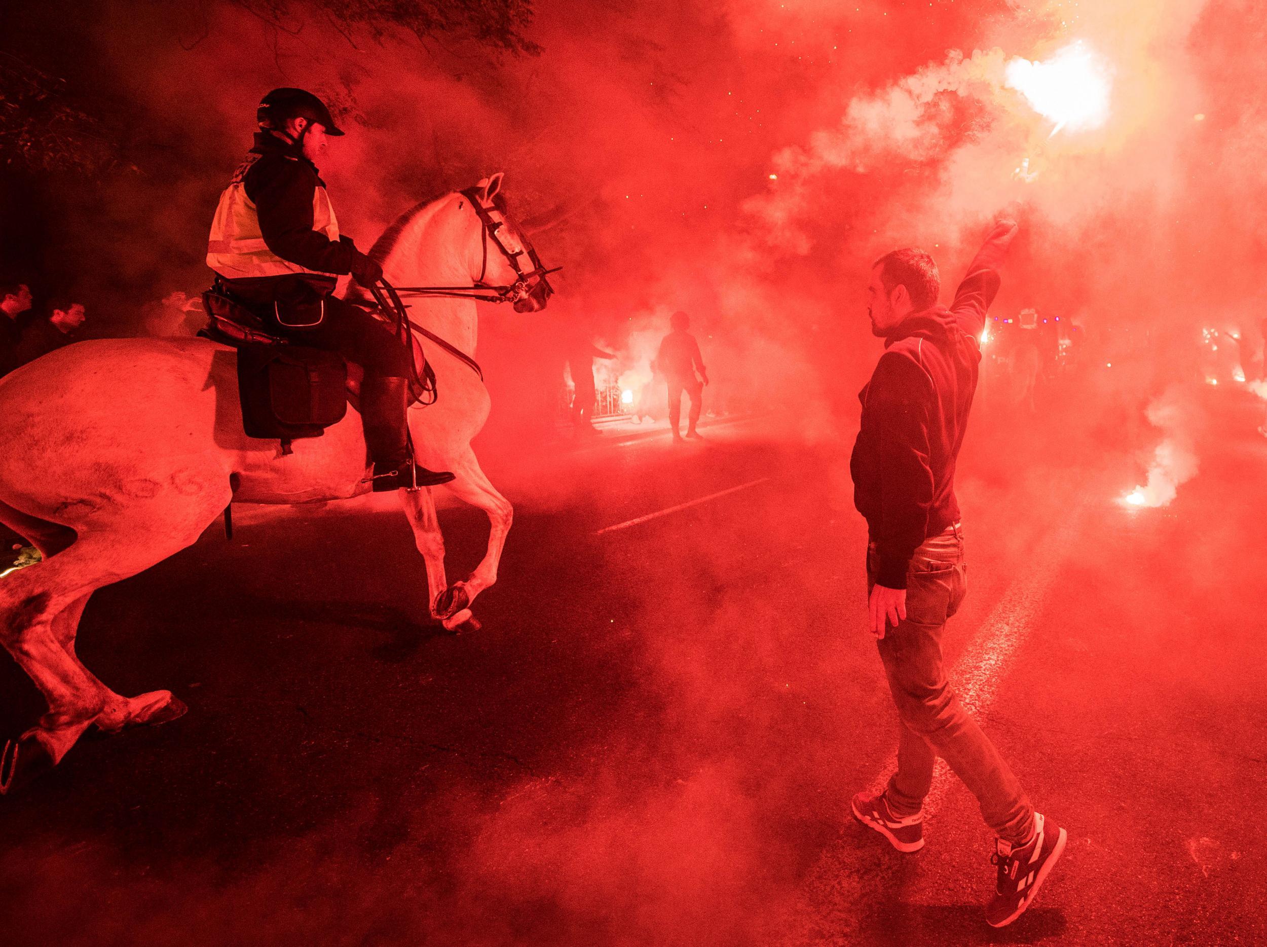 Sevilla fans created a hostile environment pre-game with a number of away supporters missing kick off