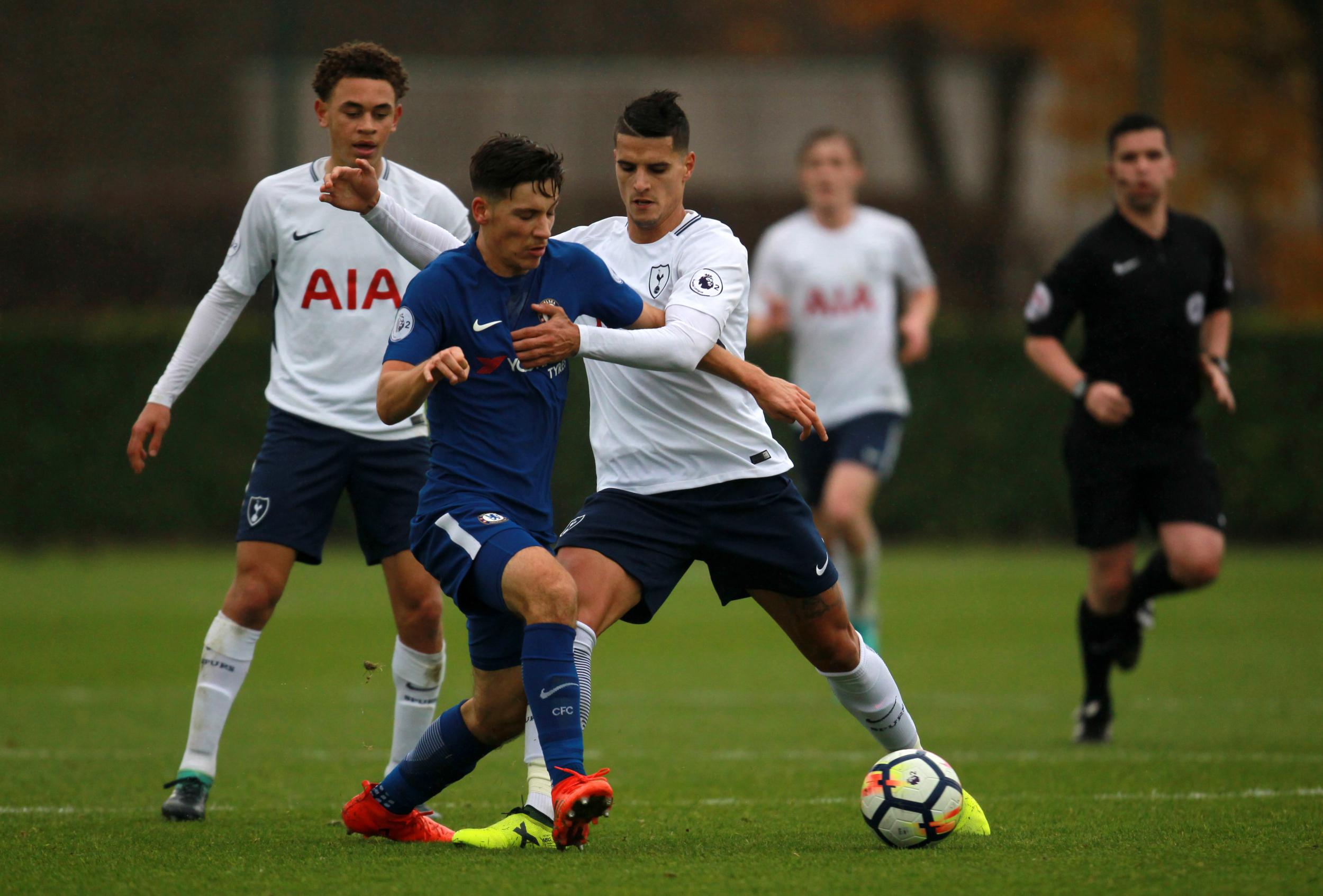 Erik Lamela in a recent Premier League 2 match against Chelsea